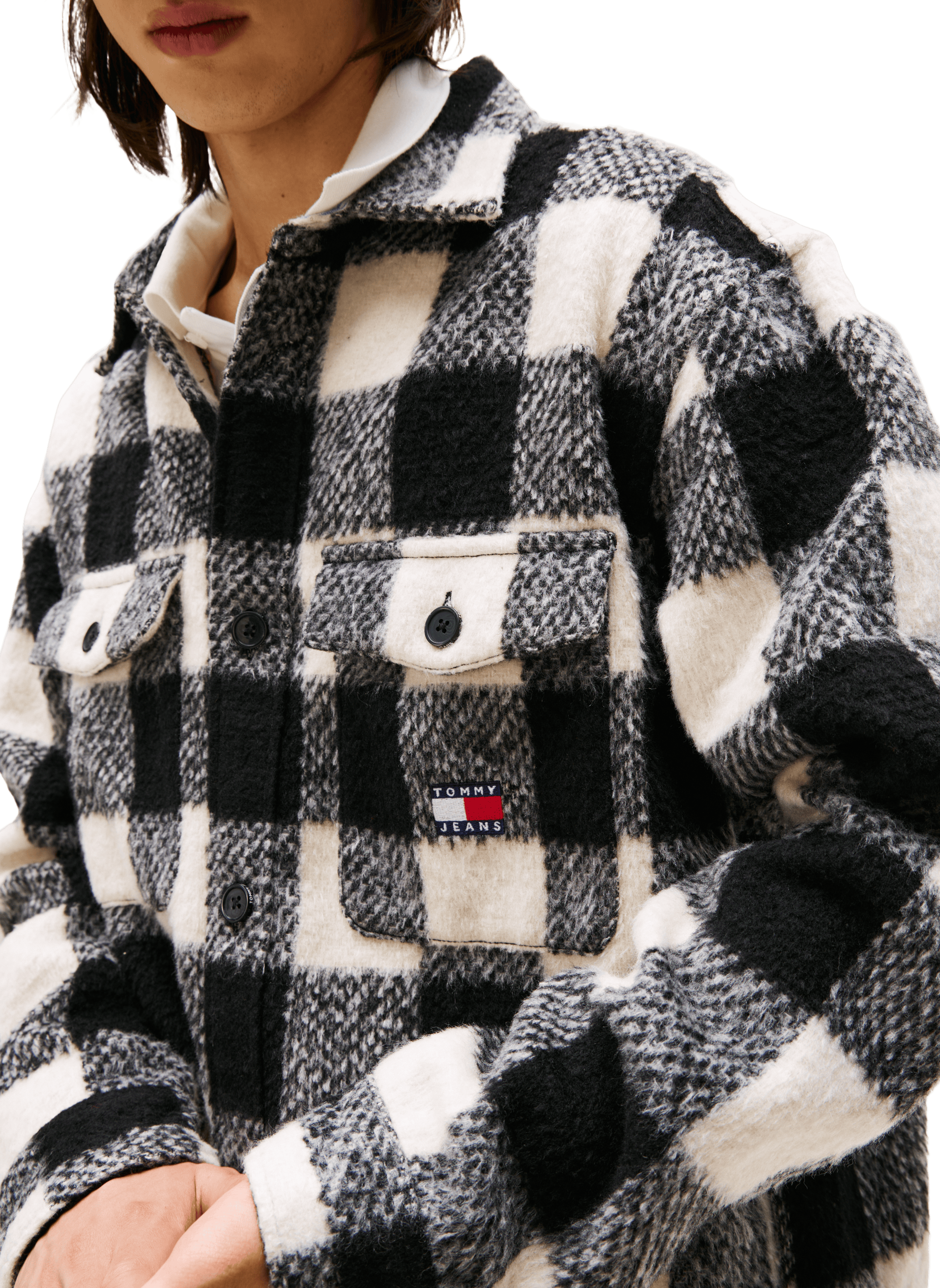 Oversized checked shirt-jacket TOMMY HILFIGER Multicolour