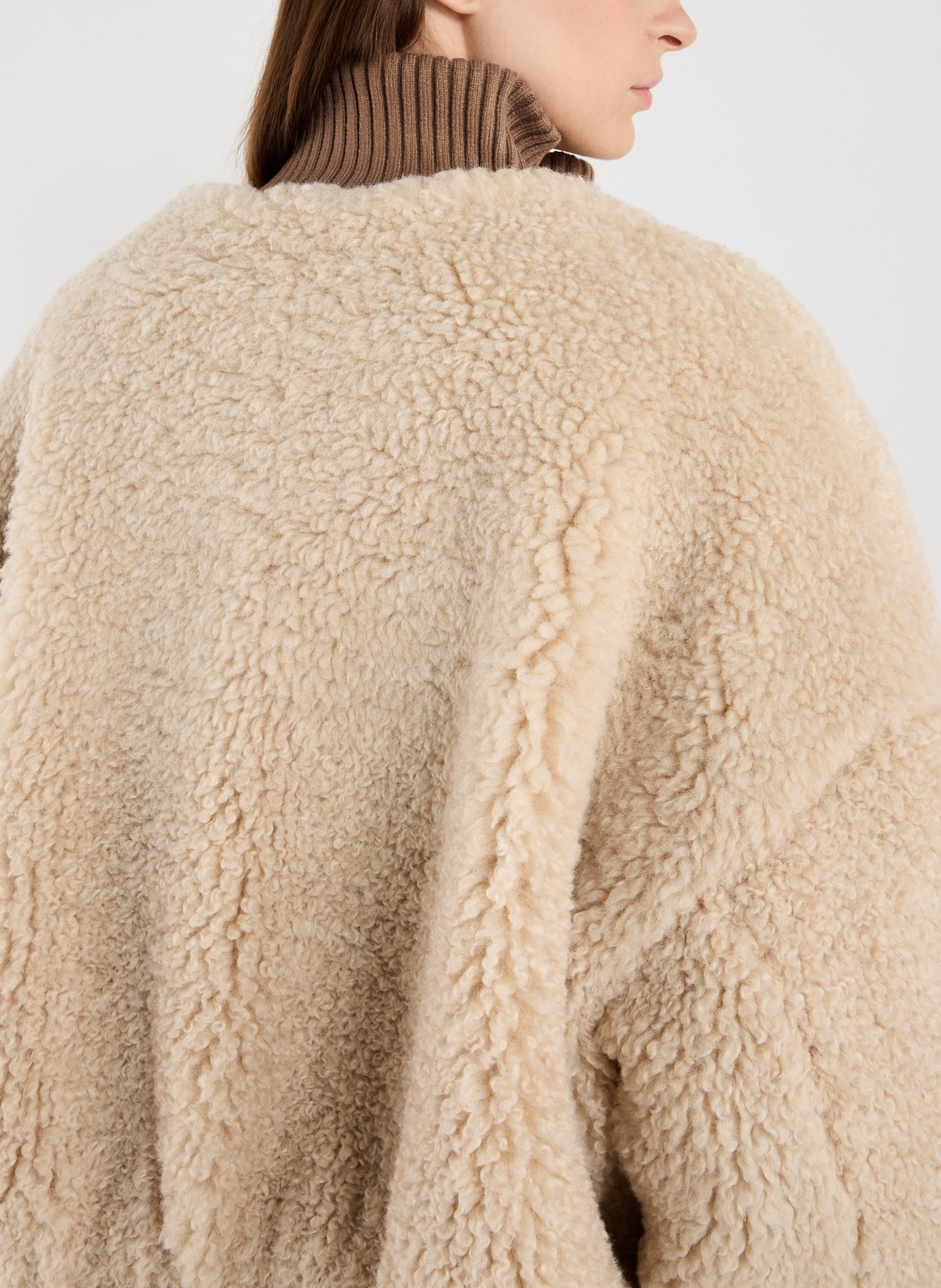 Veste ample au col montant BELLEROSE Beige