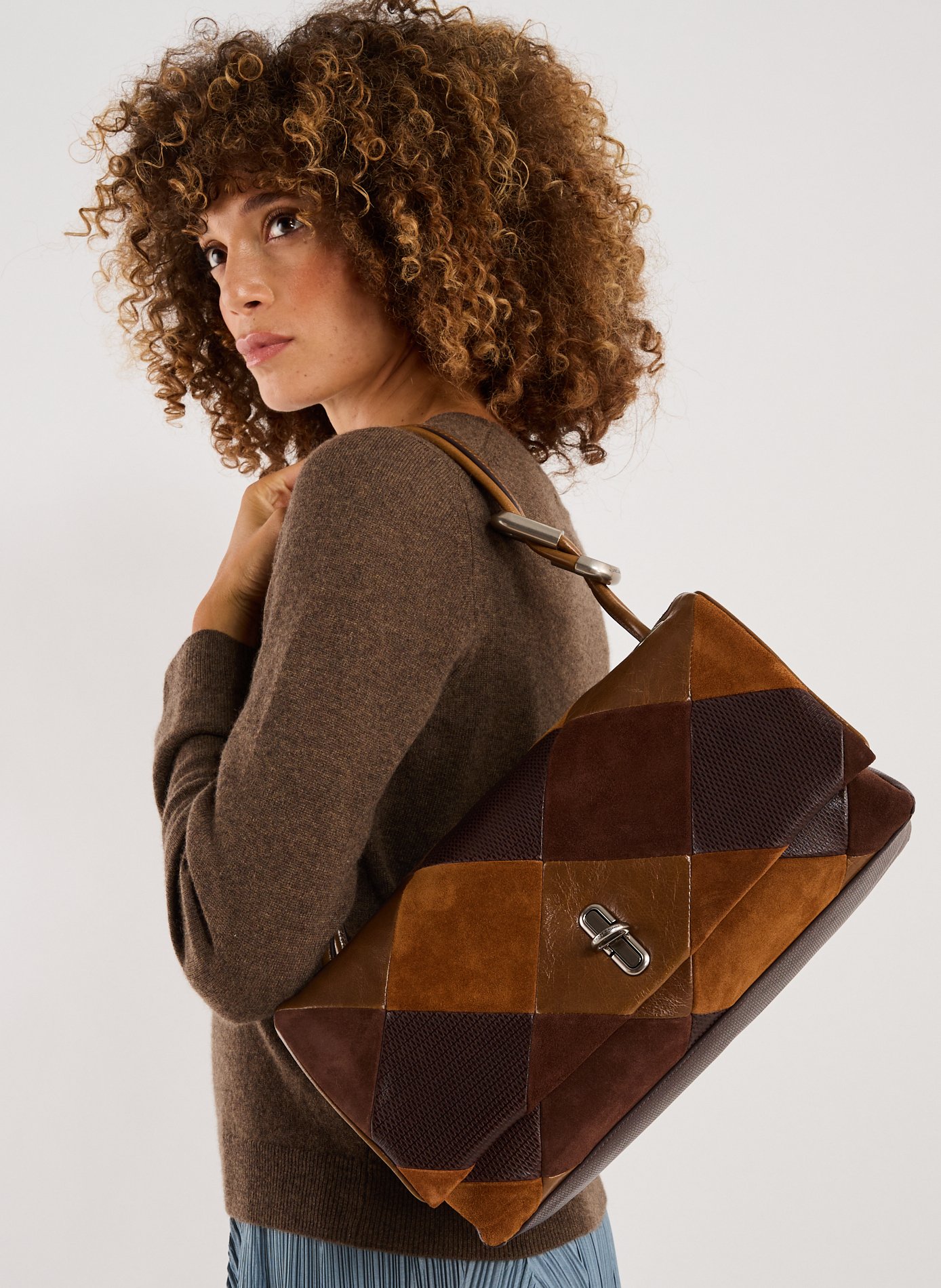 Sac à bandoulière en cuir  MARC JACOBS Marron