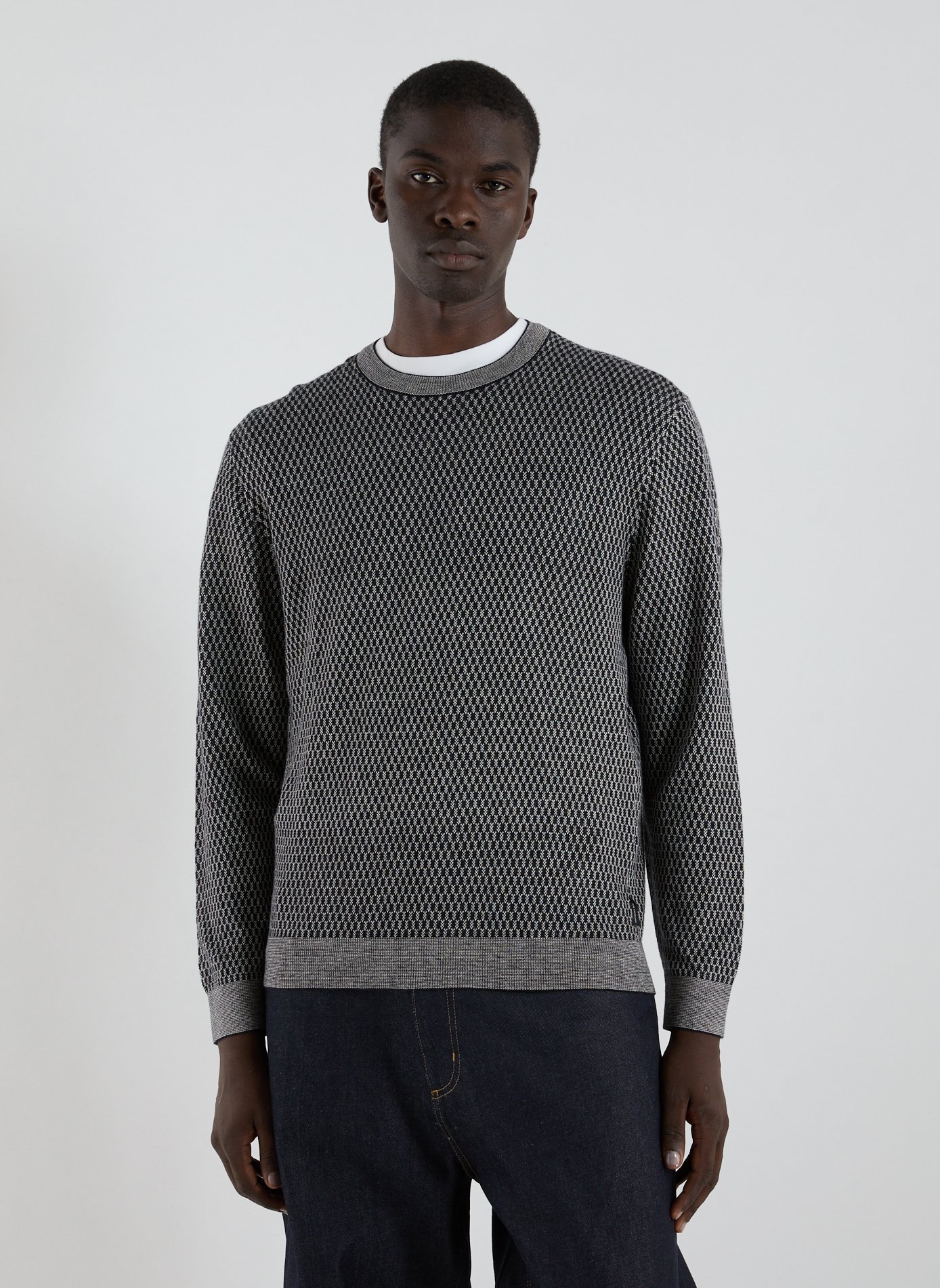 ARMANI EXCHANGE Sweater in mixed cotton blend Multicolour