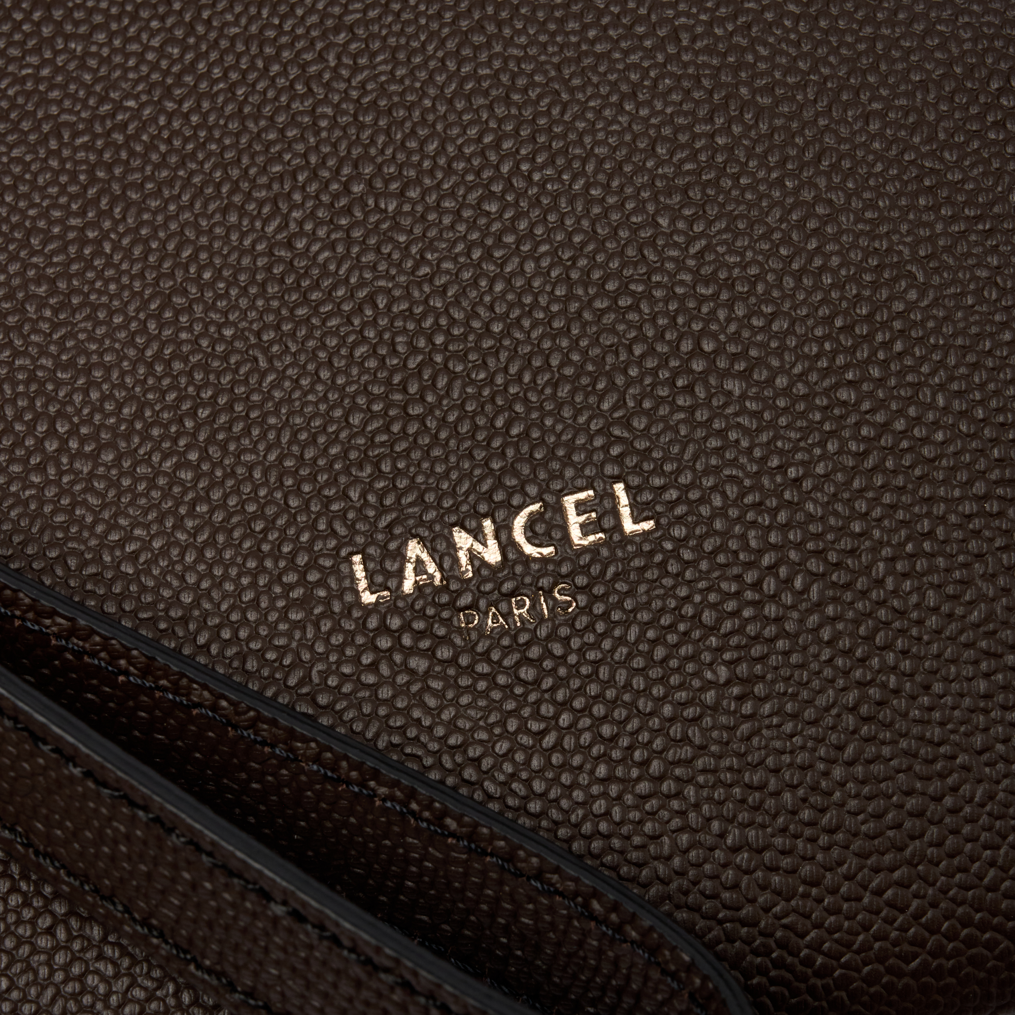 Pochette zippée s charlie de lancel en cuir LANCEL Gris