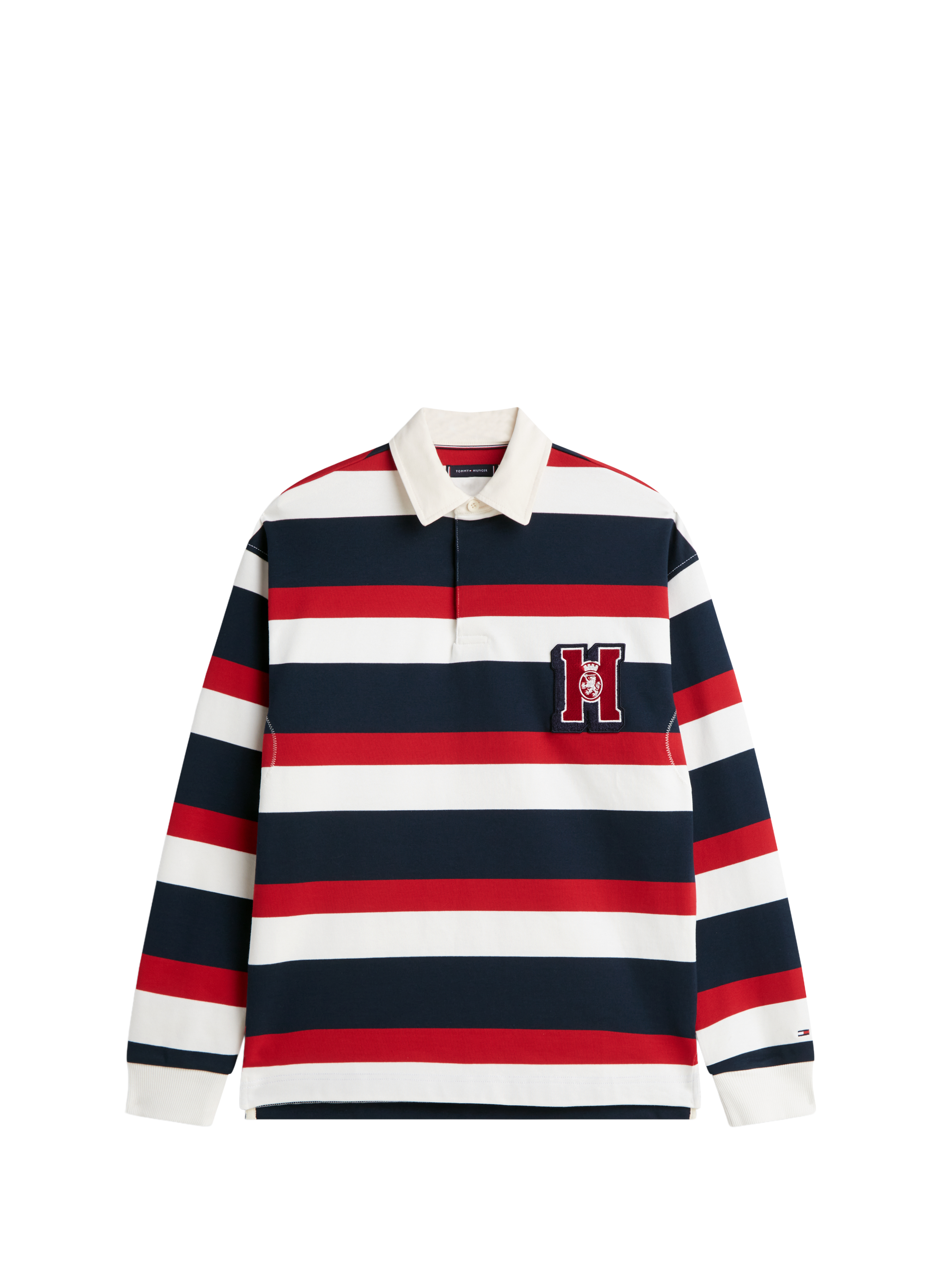 Striped long-sleeve cotton polo TOMMY HILFIGER Multicolour
