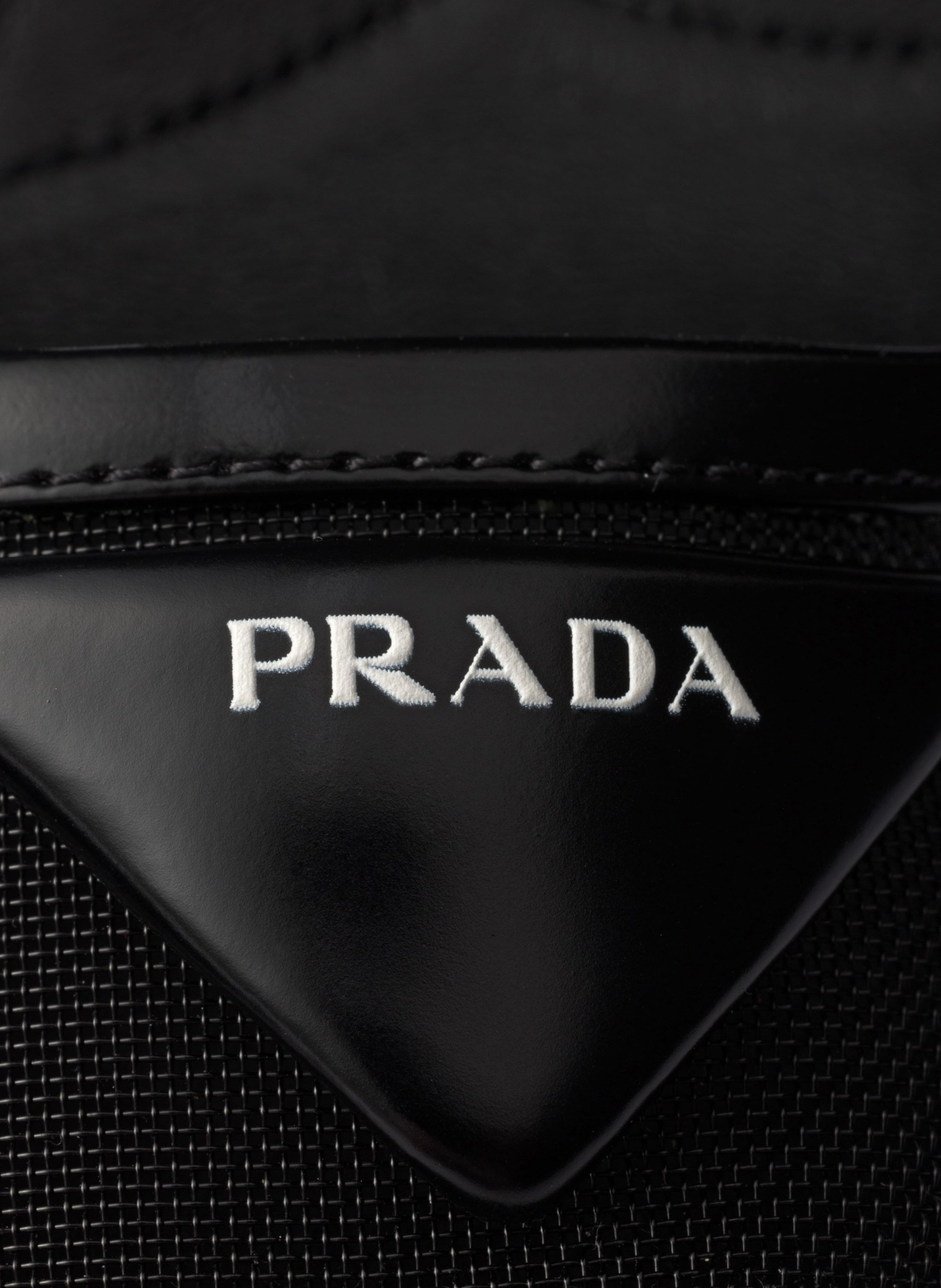 Escarpins à bride arrière en mesh PRADA Noir