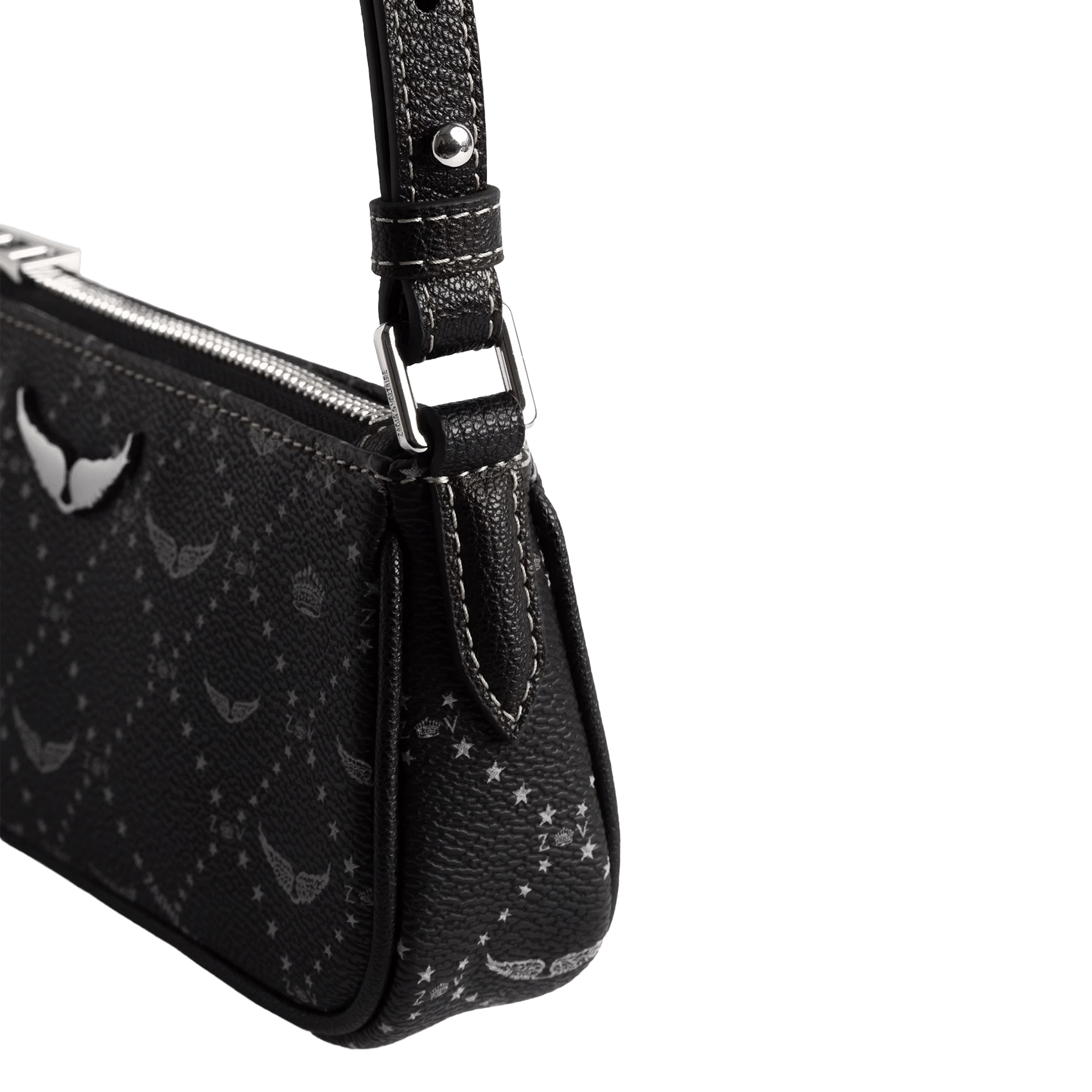 Sac porté épaule imprimé z pocket ZADIG&VOLTAIRE Noir