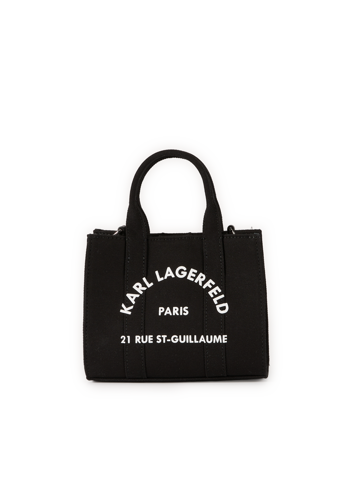 Sac à main en coton KARL LAGERFELD Noir