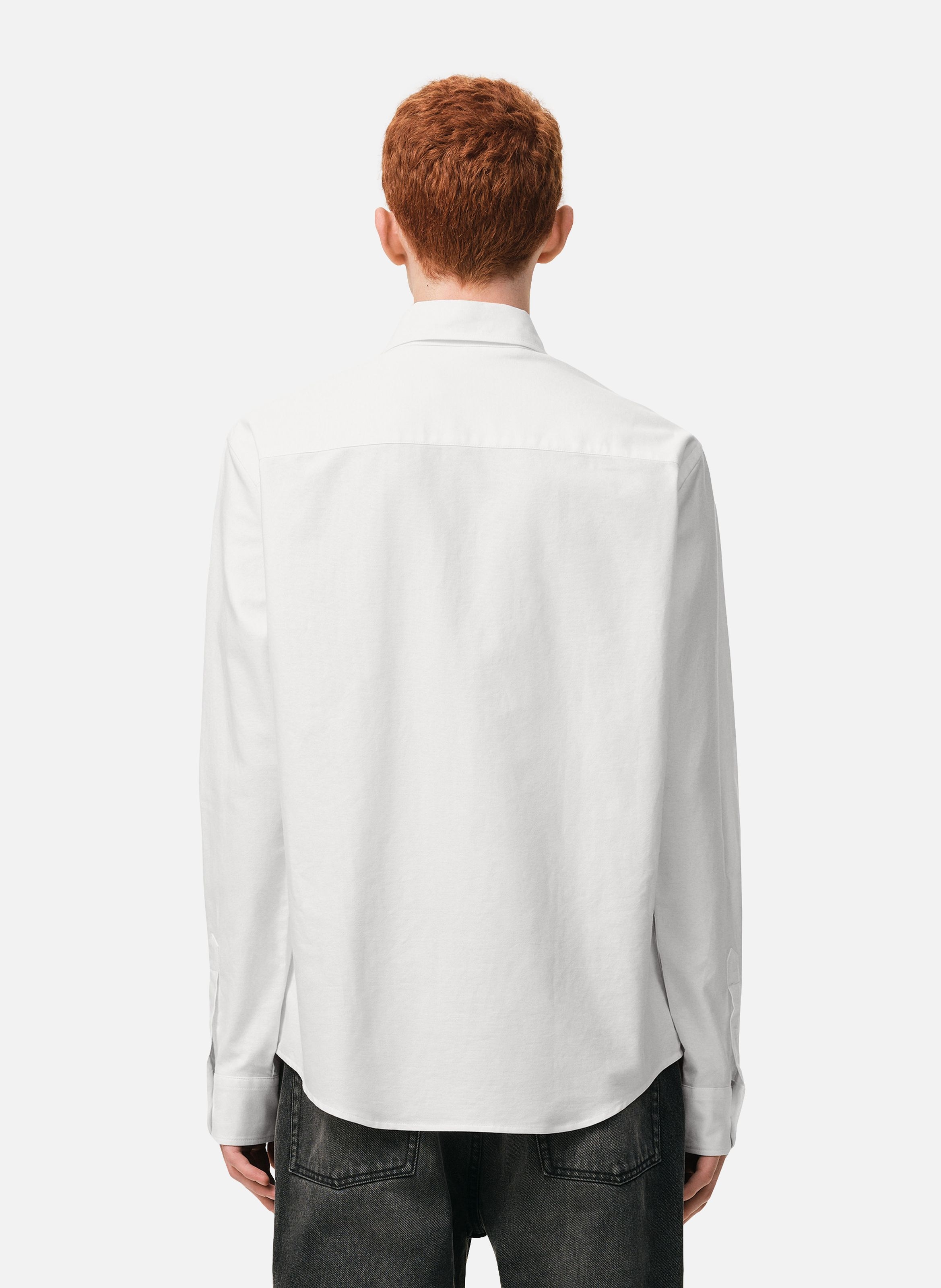 Chemise Col Boutonné Ami De Coeur En Coton AMI PARIS Blanc