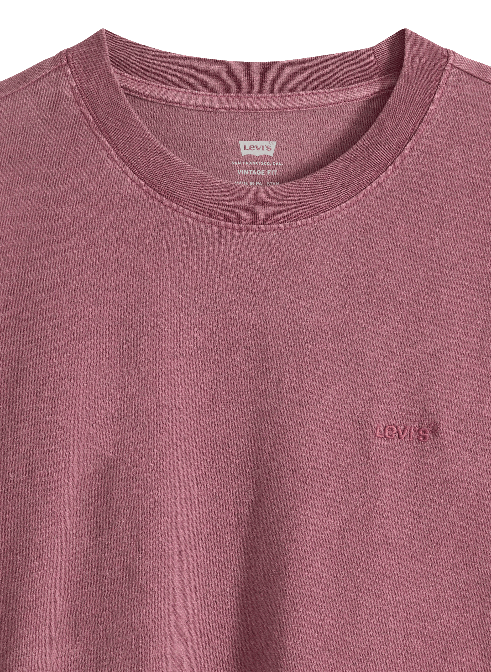 Straight logo cotton t-shirt LEVI'S Pink