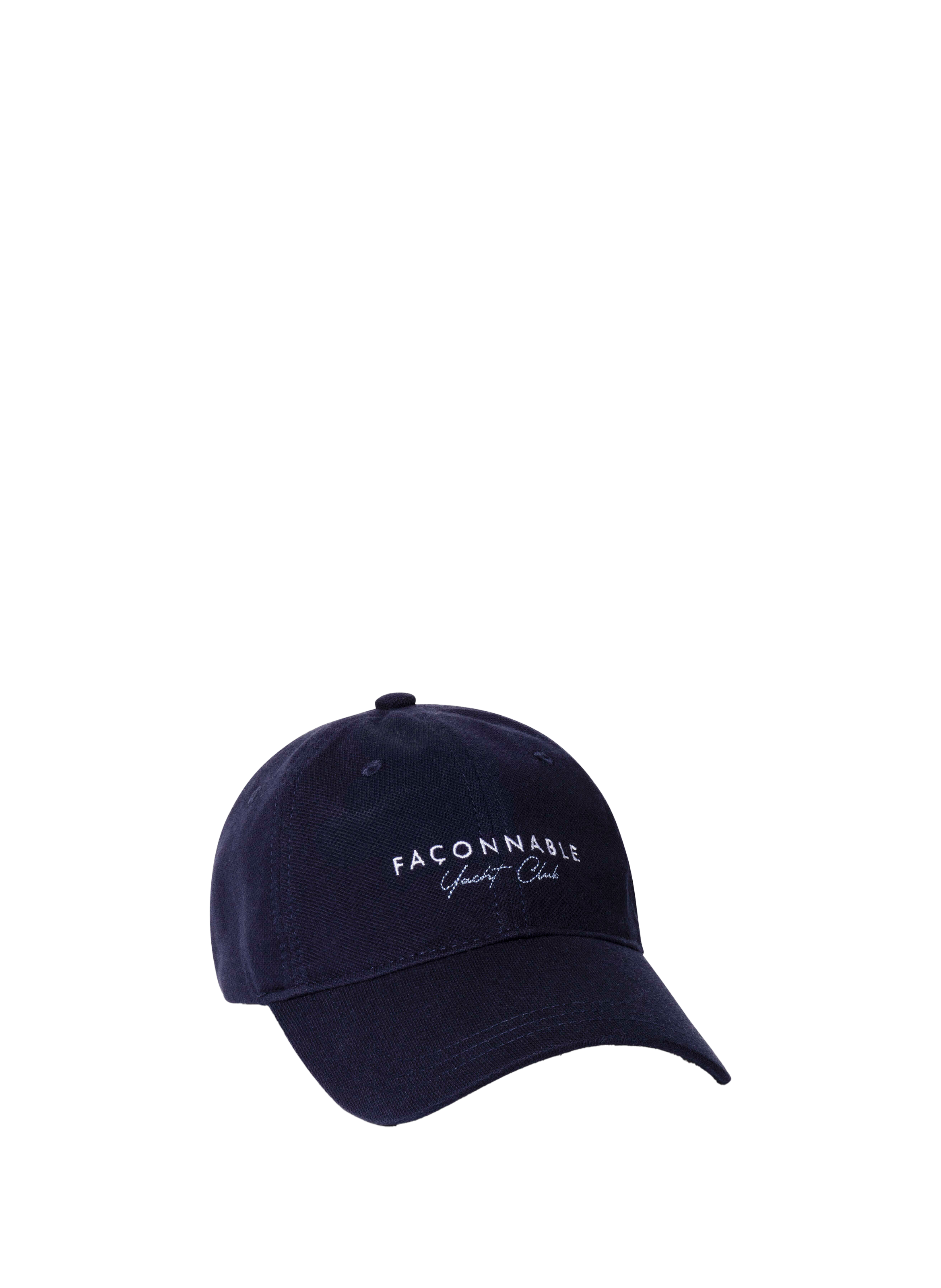 Casquette brodée en coton FACONNABLE Bleu