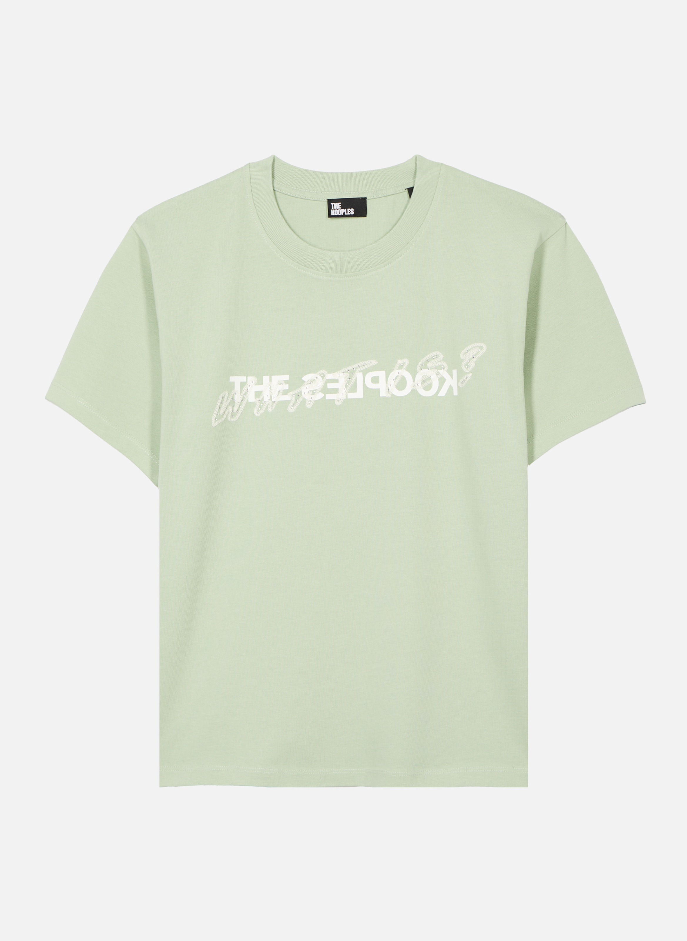 T-shirt what is avec strass THE KOOPLES Vert