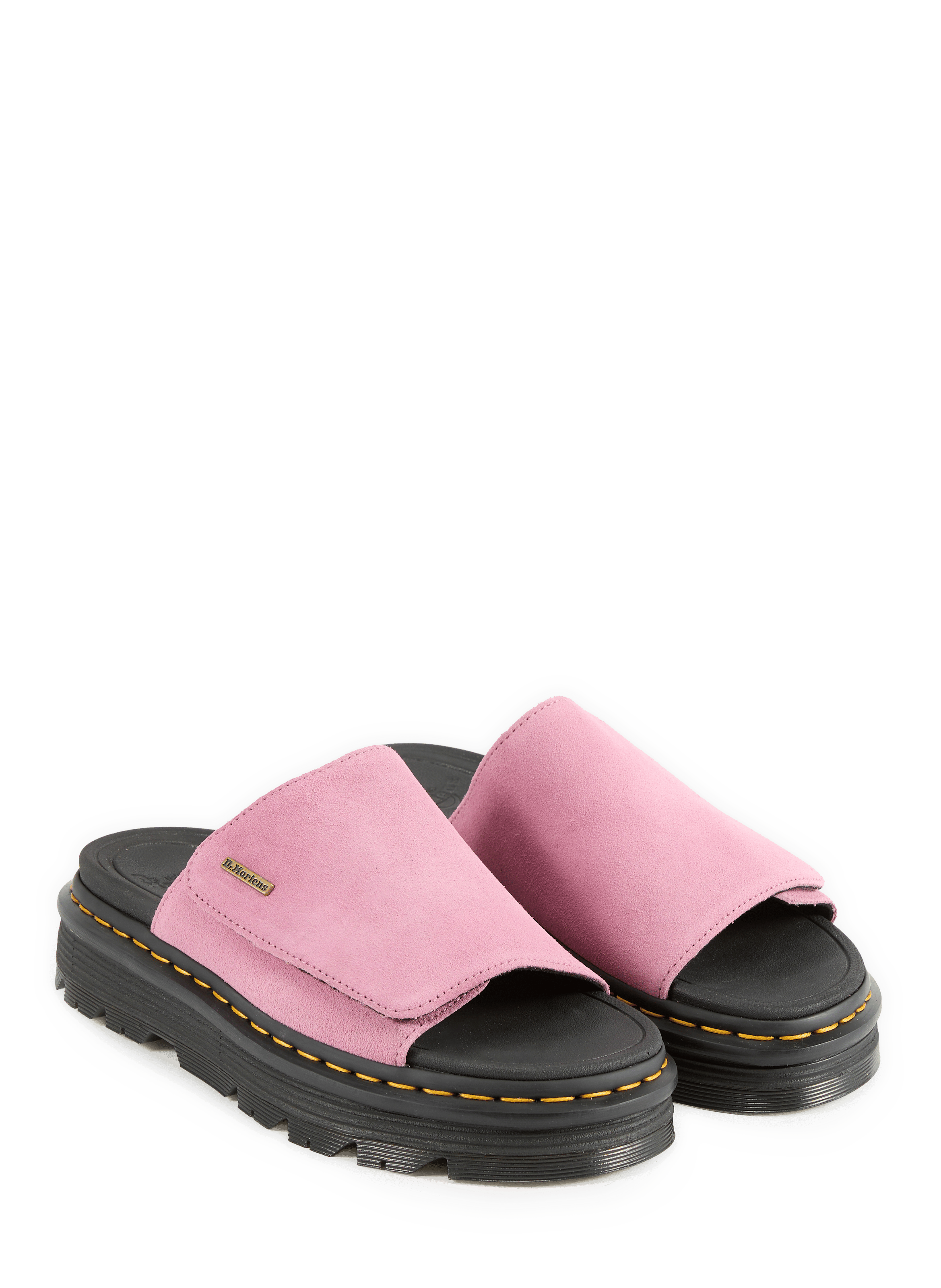Zebzag suede platform sandals DR. MARTENS Pink