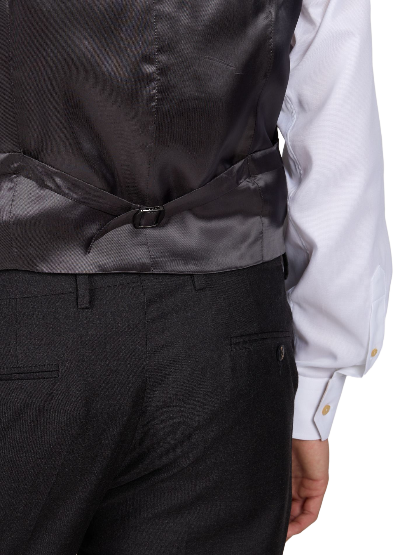 Straight wool vest HACKETT Grey