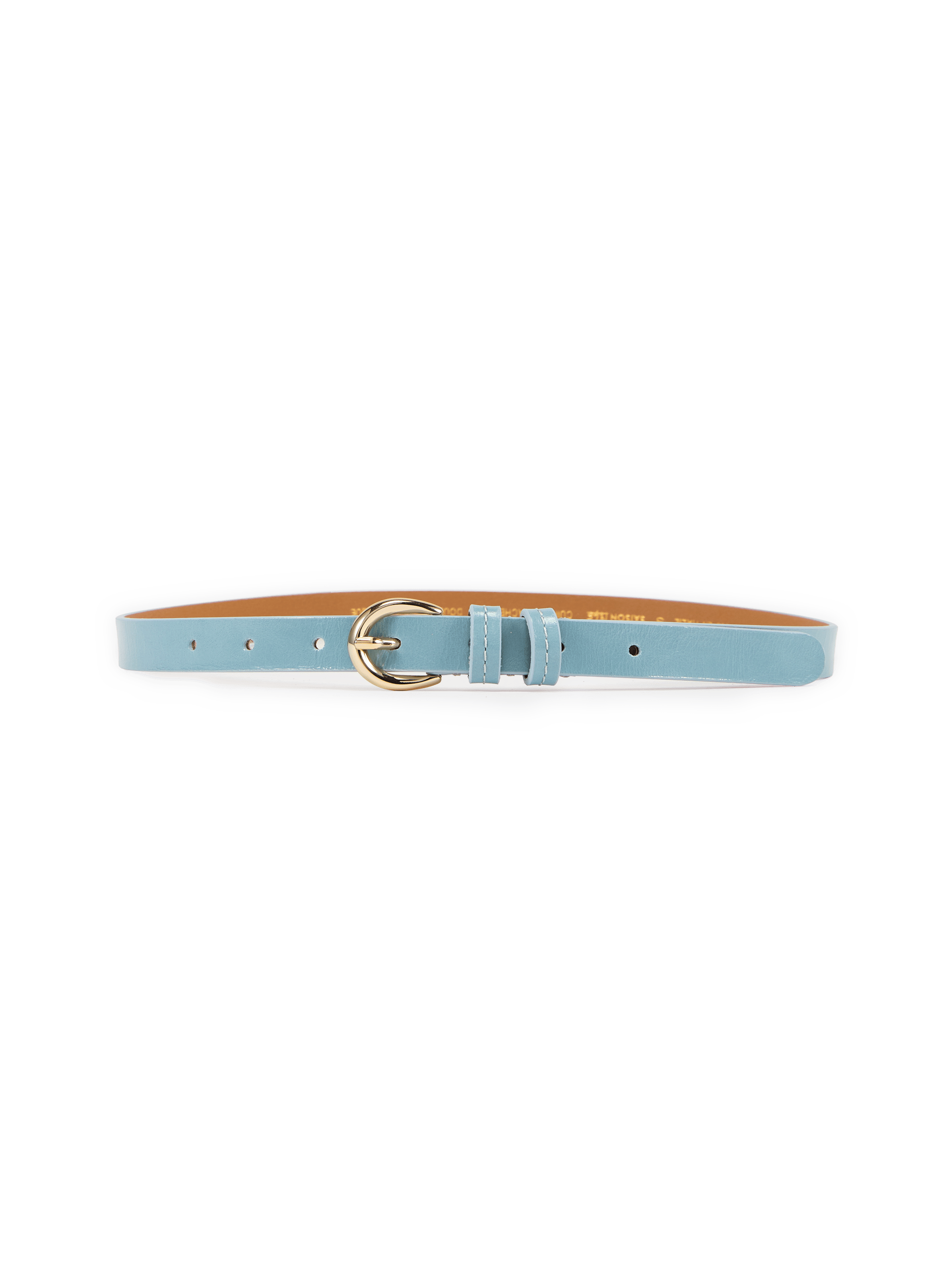 Suede leather belt SAISON 1865 Blue