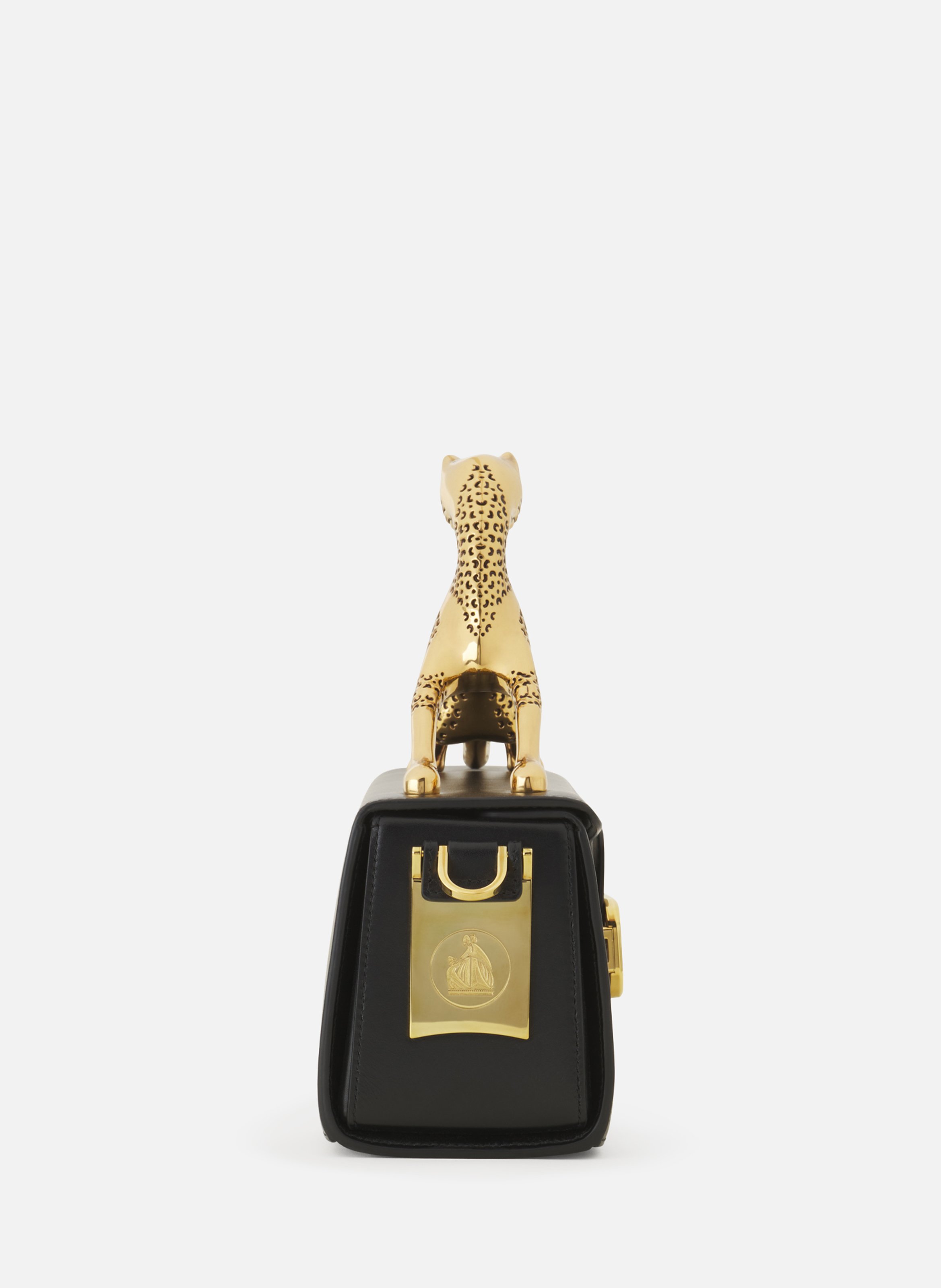 Sac pencil cat en cuir LANVIN Noir