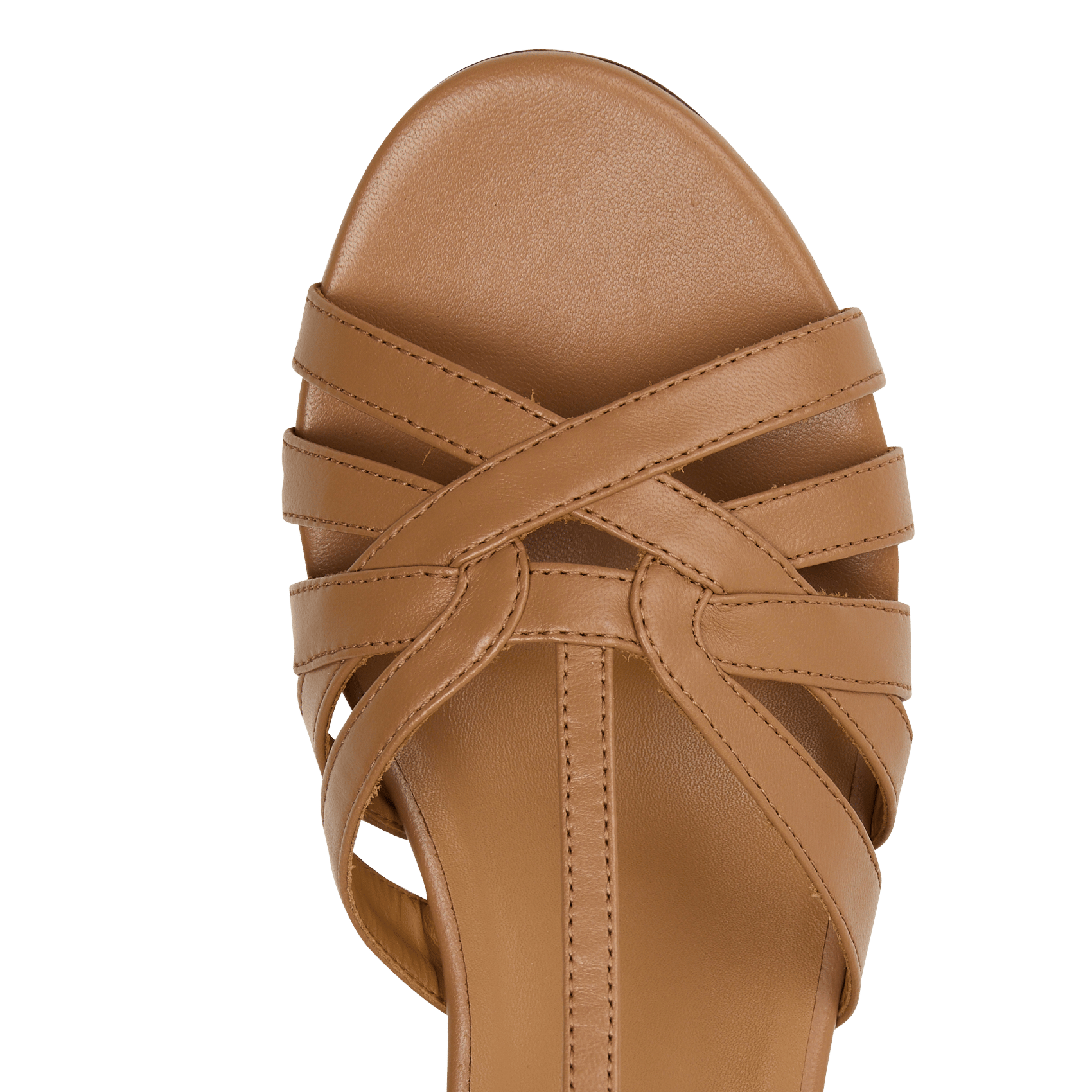 Sandales à talons en cuir capri BOBBIES Marron