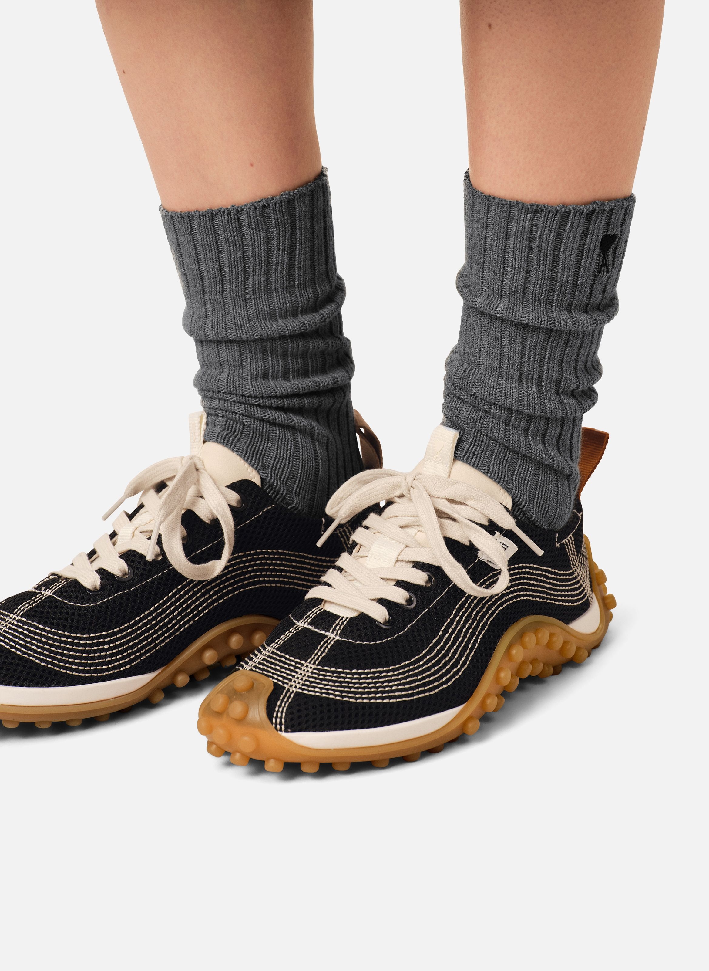 Sneakers mirage unisexes en mesh AMI PARIS Noir