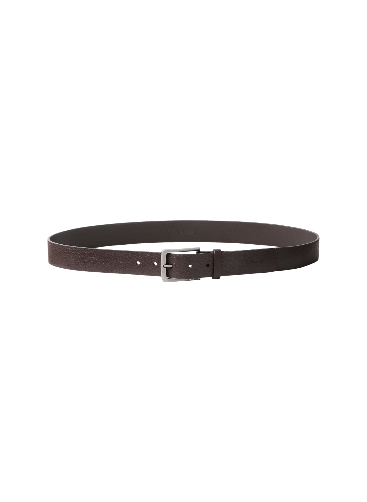 Ceinture en cuir de vachette CALVIN KLEIN Marron
