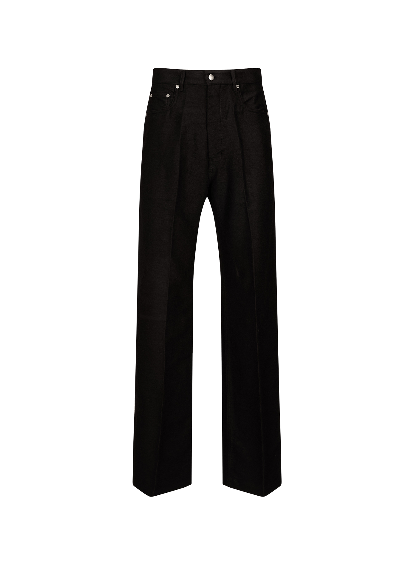Pantalon droit à plis Geth RICK OWENS Noir