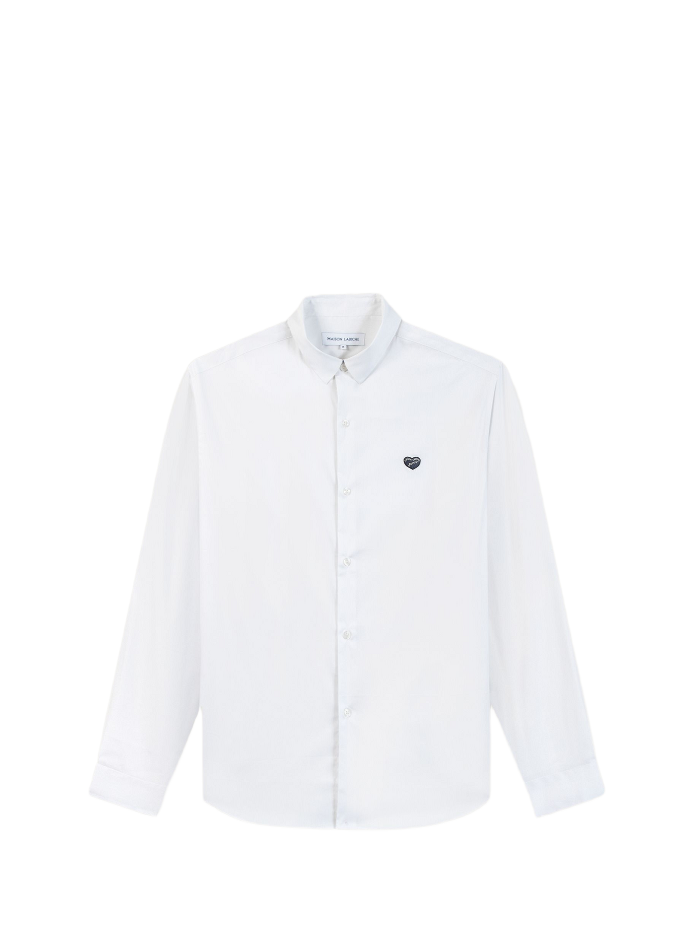 Straight classic collar shirt in blended cotton MAISON LABICHE White