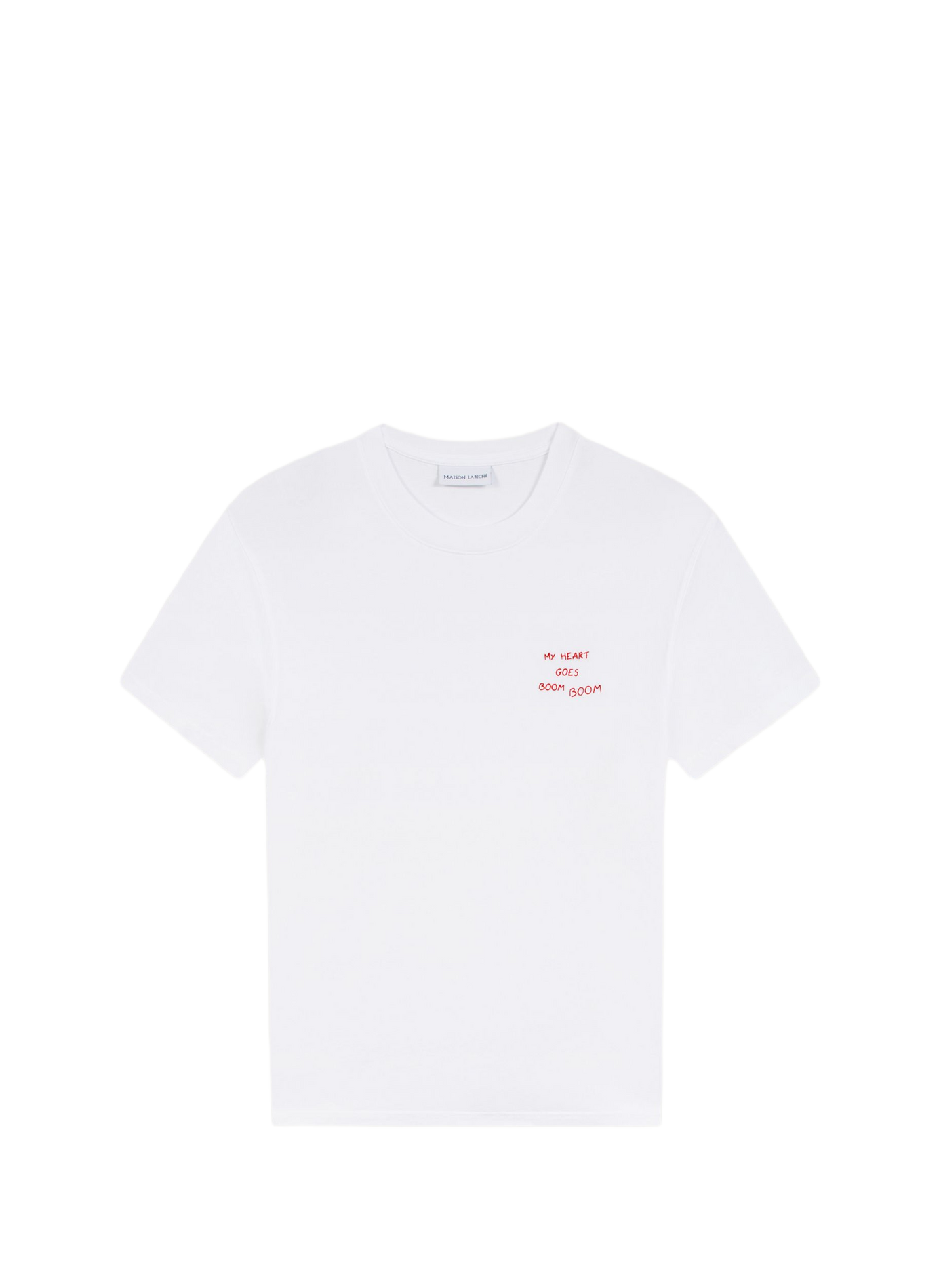 Straight t-shirt with embroidery MAISON LABICHE Pink
