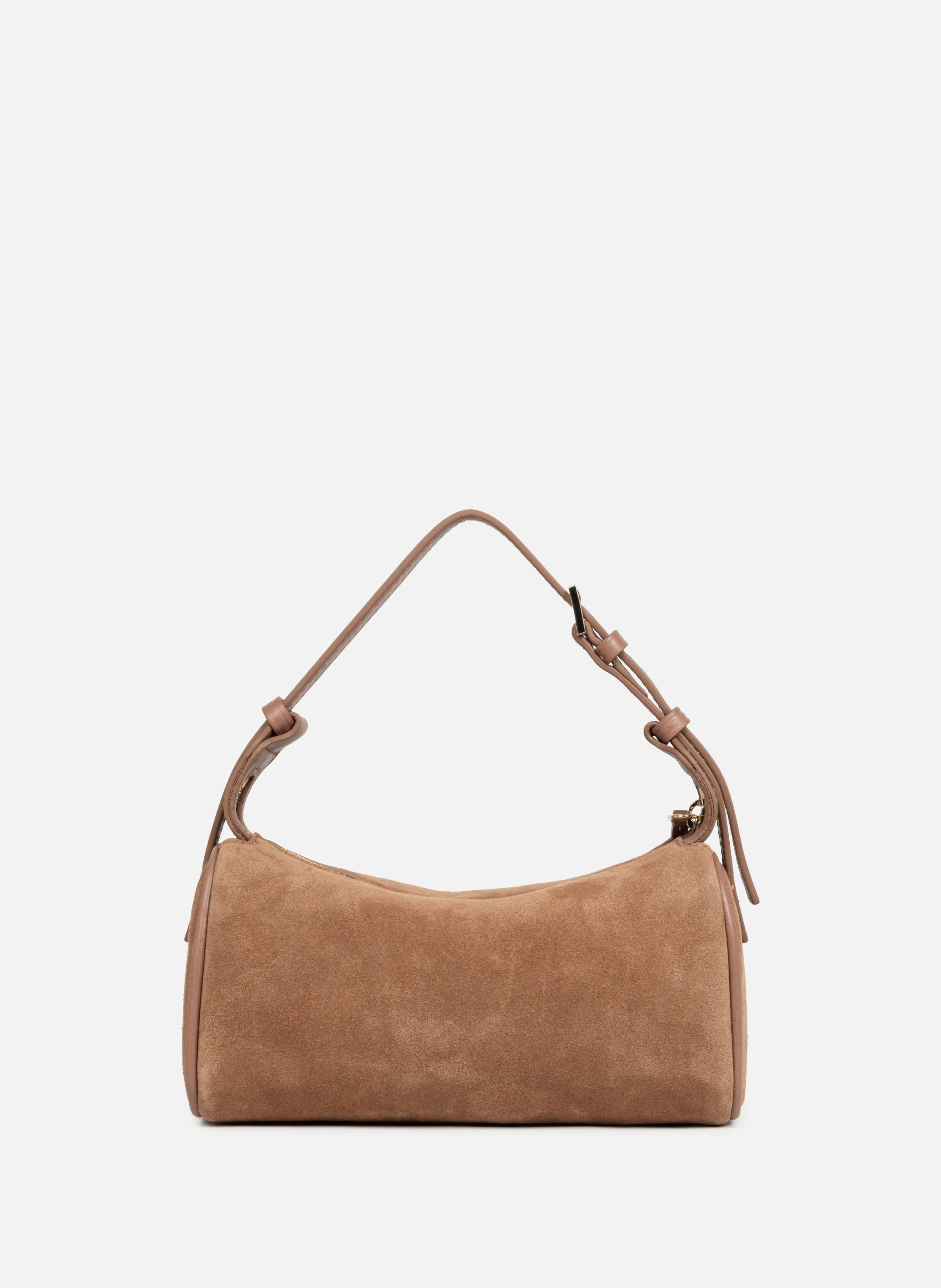 Petit sac rectangle - suède LANCASTER Marron