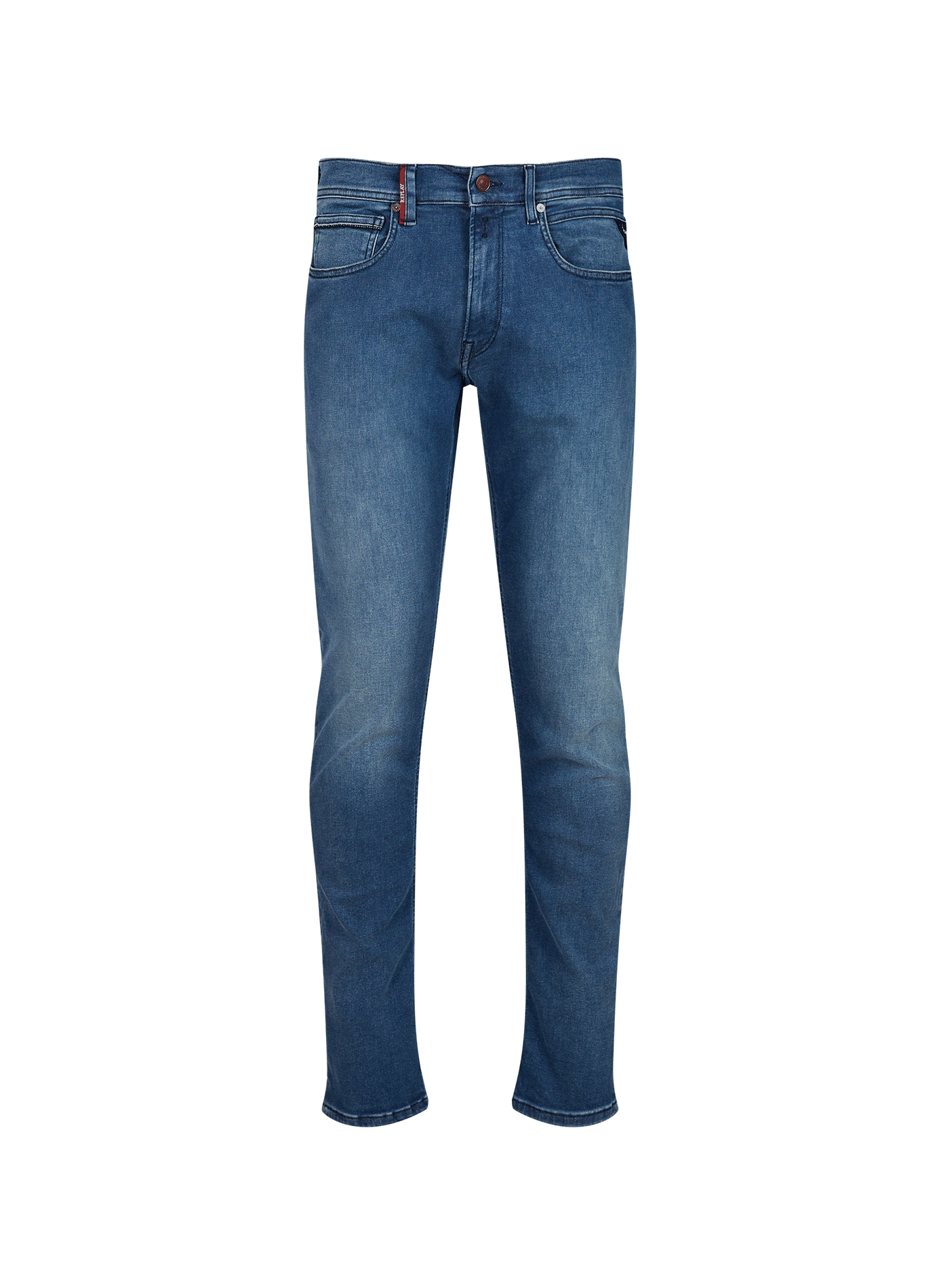 Grover straight fit jeans in blended cotton REPLAY Blue