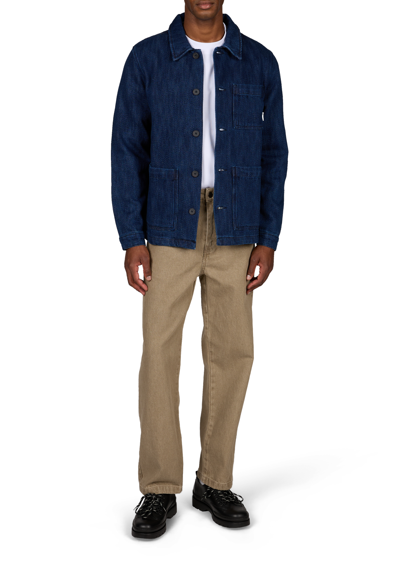 Gerade Baumwolljacke FAGUO Blau