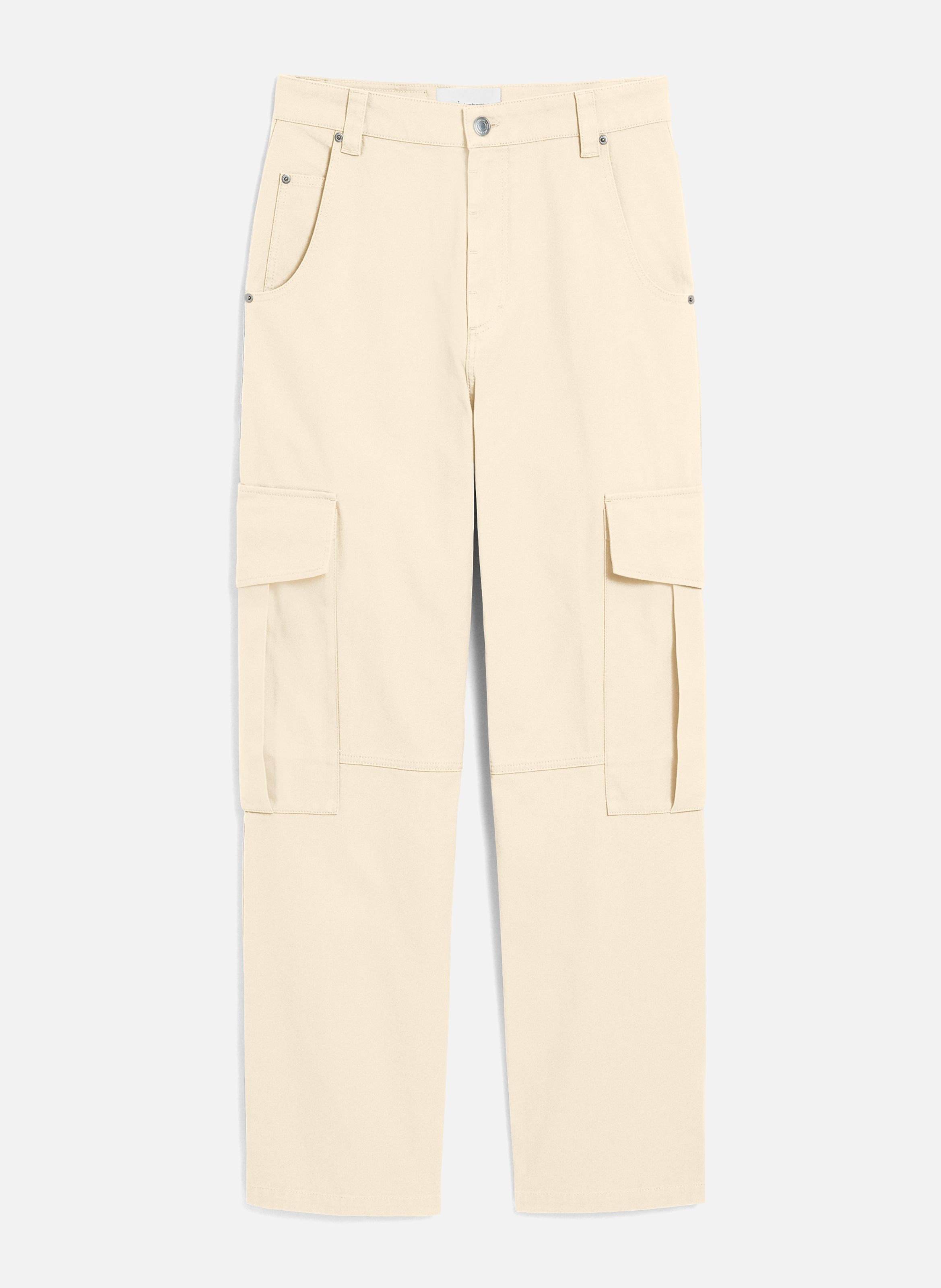 Pantalon cargo coupe baggy en coton AMI PARIS Blanc