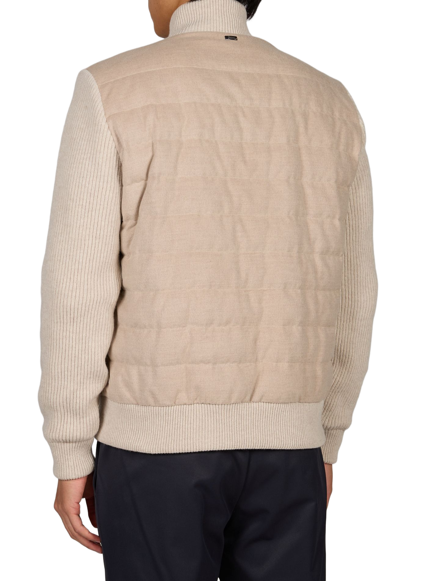 Quilted straight jacket HERNO Beige