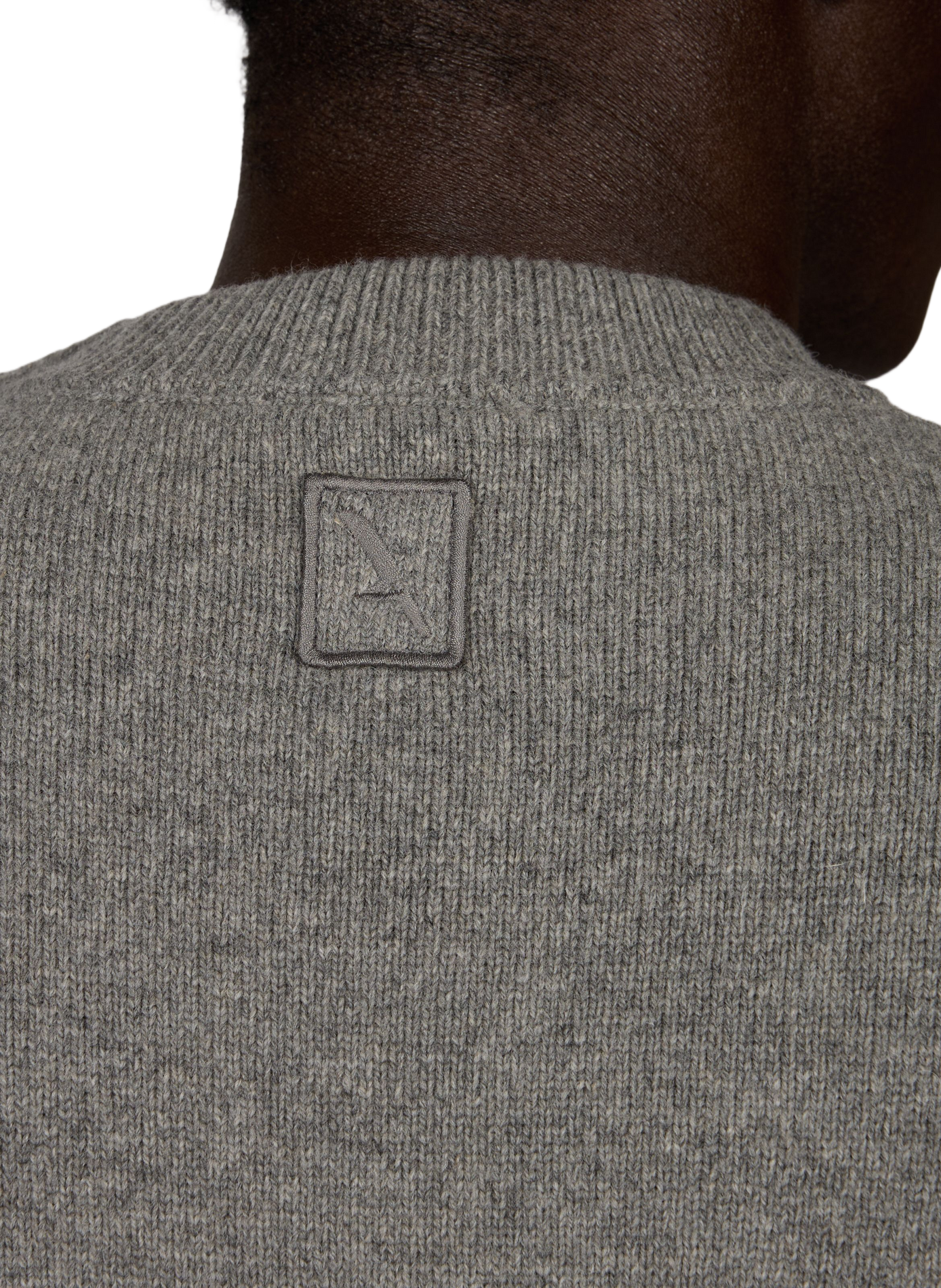 Pull droit col montant en laine mélangée AIGLE Gris