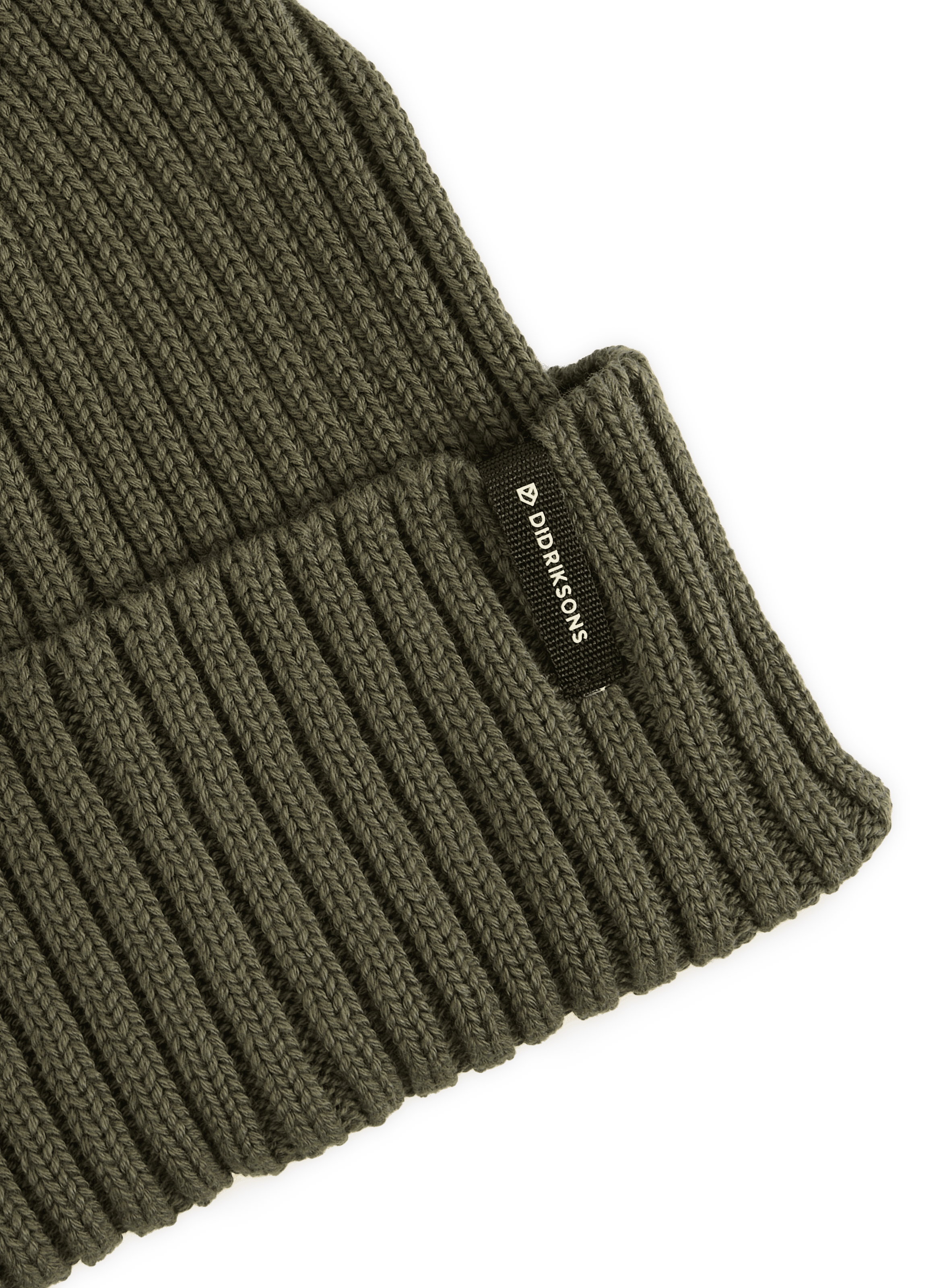 Laken cotton knit beanie DIDRIKSONS Khaki