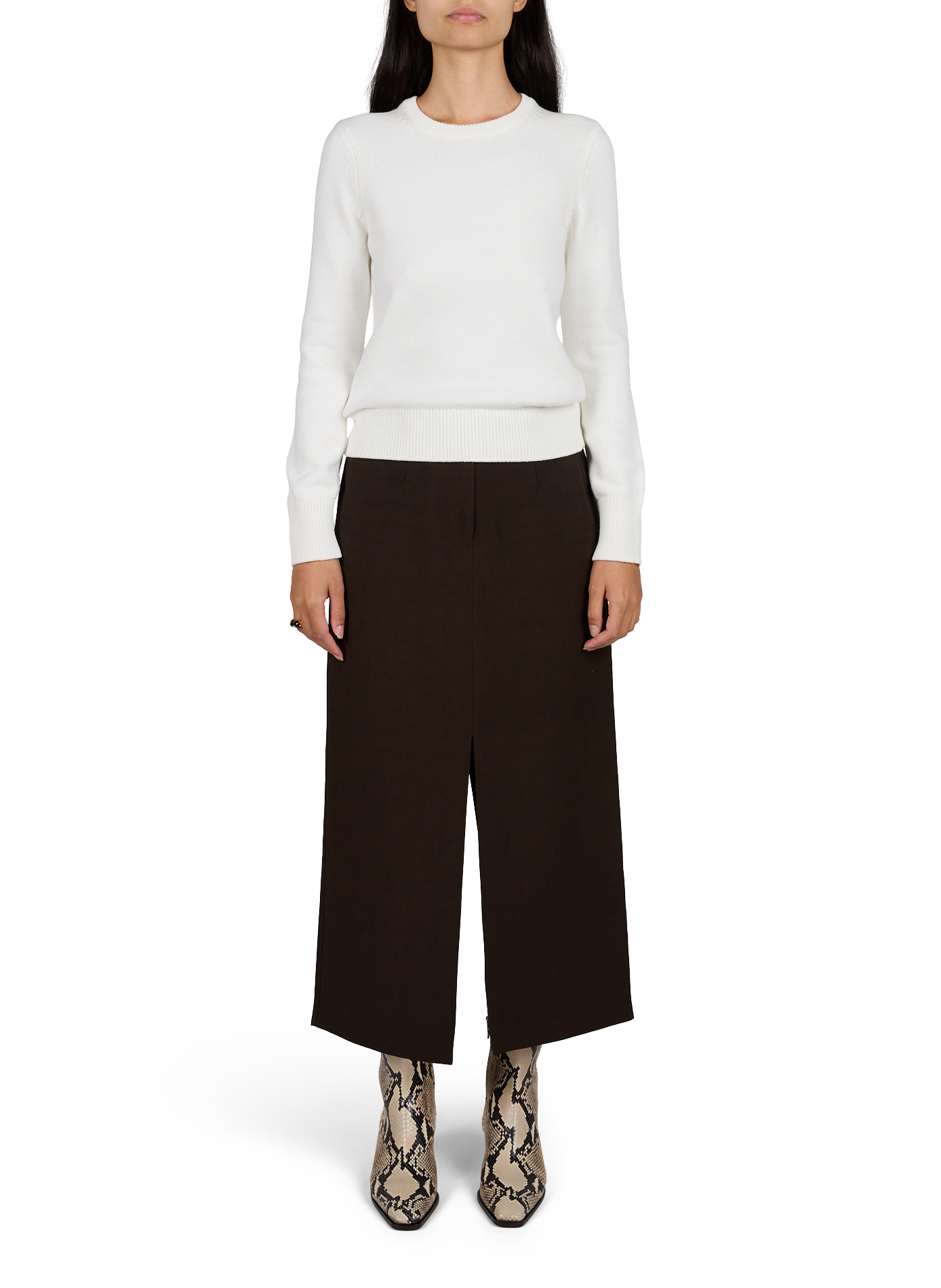Midi Gerade Rock CO Braun