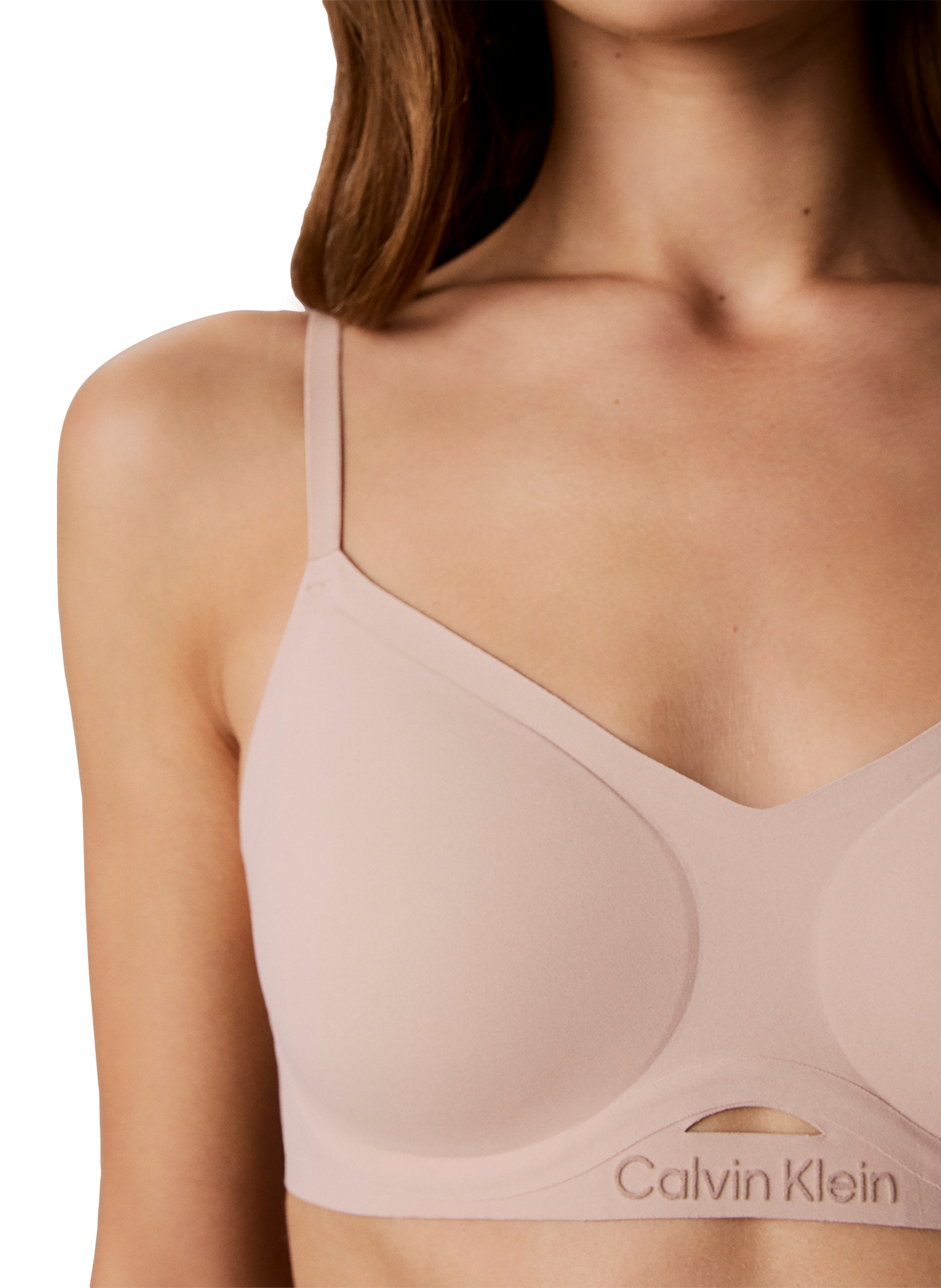 Soutien-gorge à bretelles uni CALVIN KLEIN Beige
