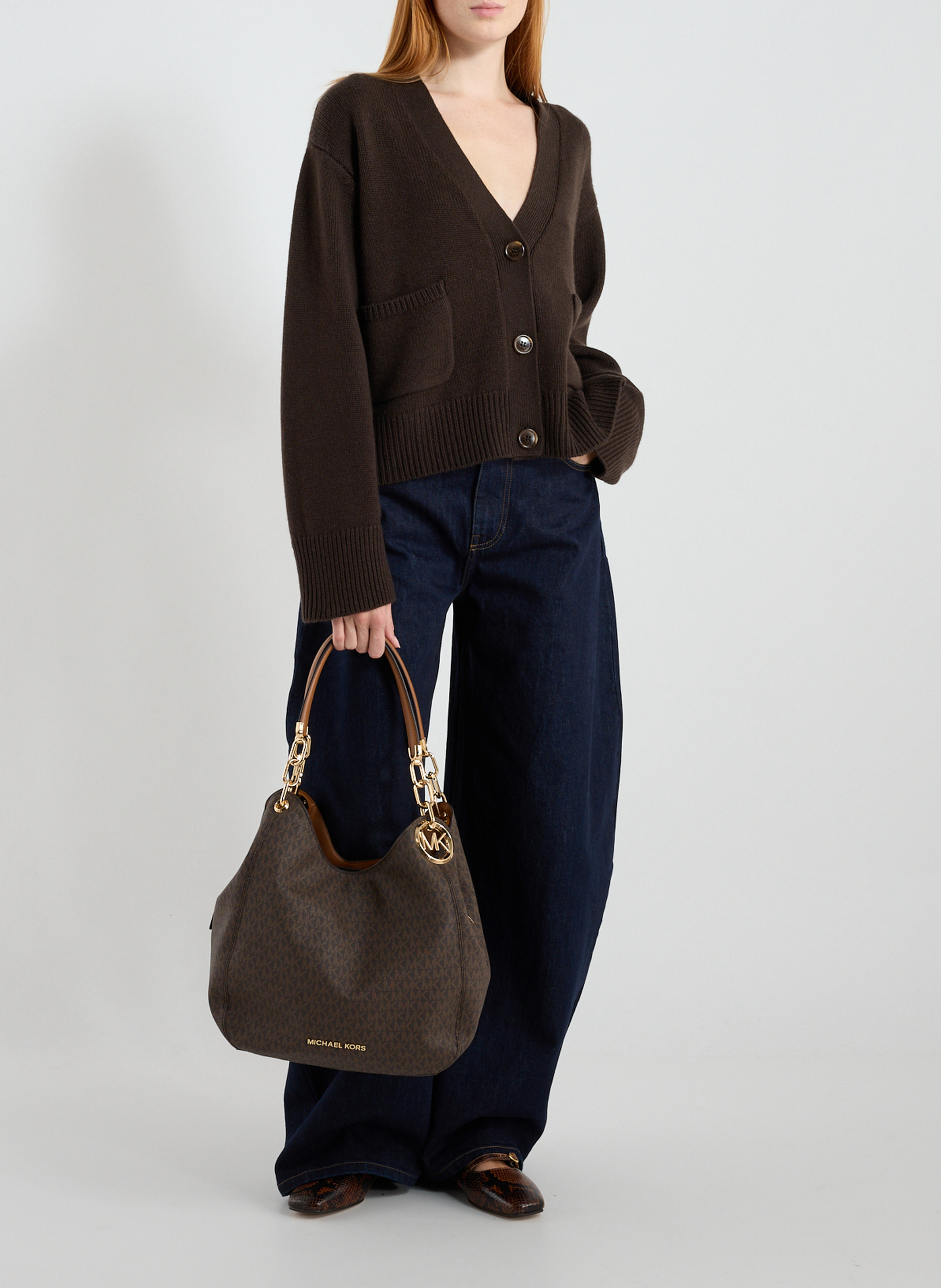 Grote schoudertas met monogram Lillie MICHAEL KORS Veelkleurig
