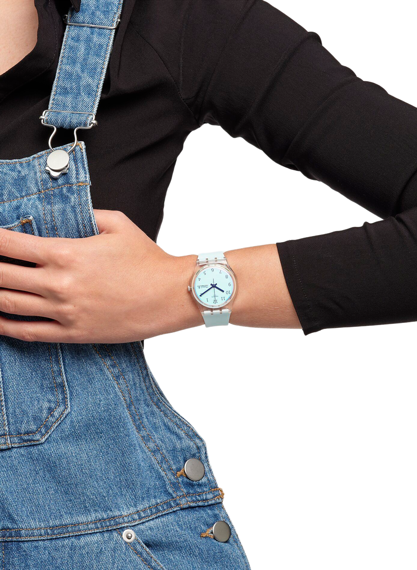 Montre quartz Ultraciel en silicone SWATCH White