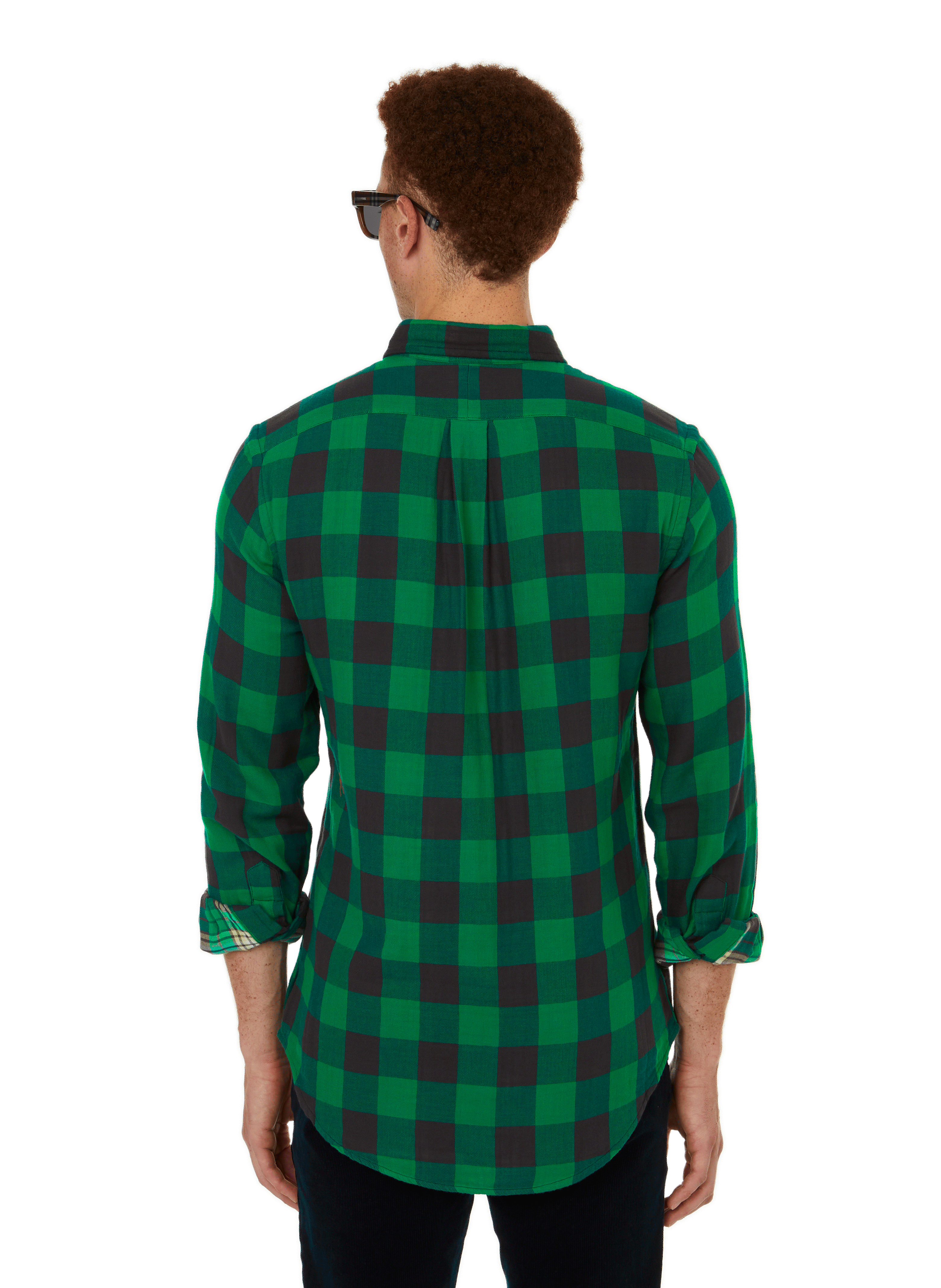 Cotton flannel check shirt POLO RALPH LAUREN Green