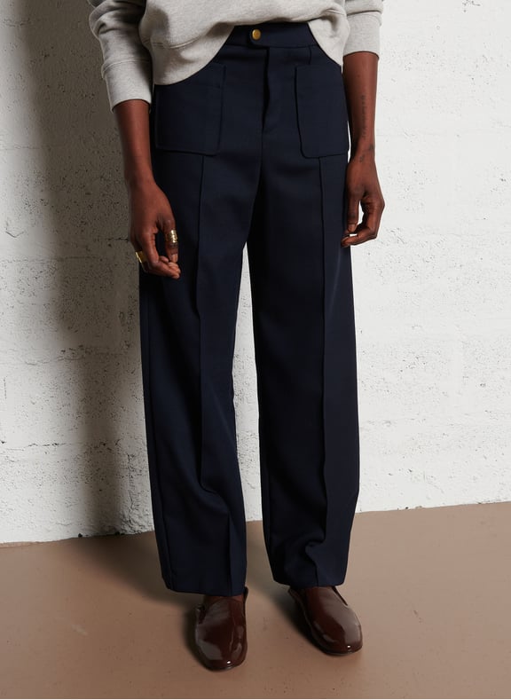 Pantalon large Bleu by SOEUR SOEUR Pantalon large Bleu