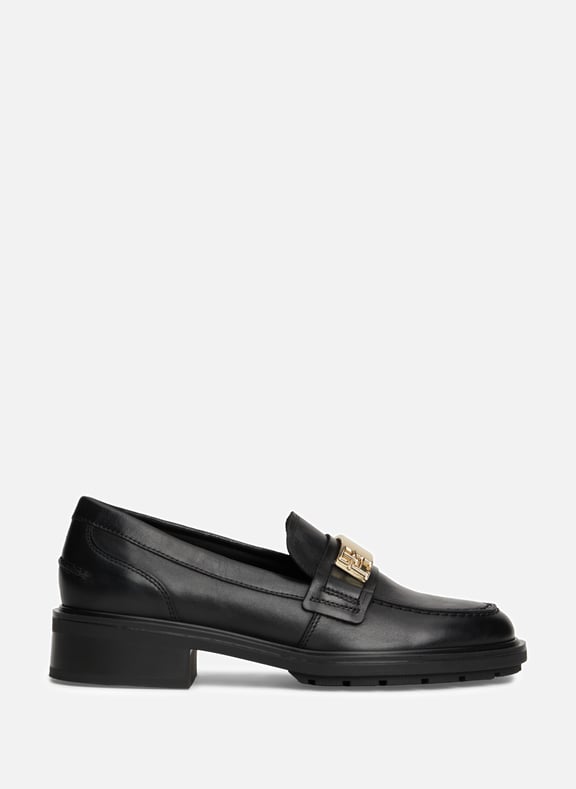 Mocassins en cuir Noir by TOMMY HILFIGER TOMMY HILFIGER Mocassins en cuir Noir