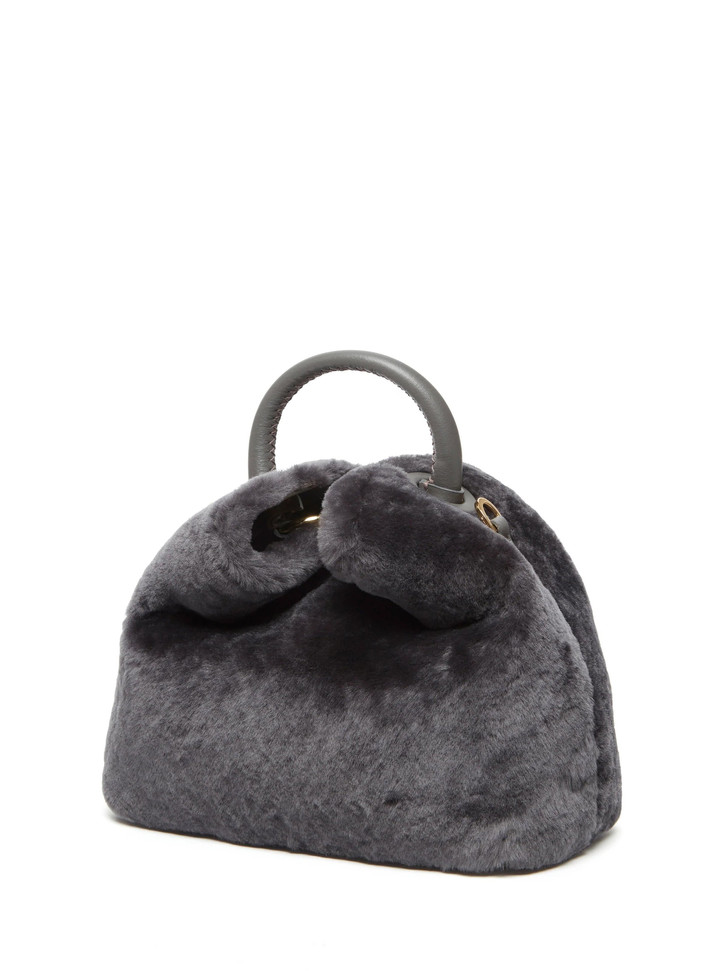 Sac à main baozi en shearling ELLEME Gris