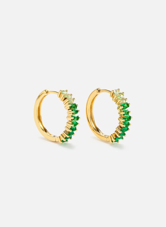 Boucles d'oreille cristaux Vert by AU PRINTEMPS PARIS AU PRINTEMPS PARIS Boucles d'oreille cristaux Vert
