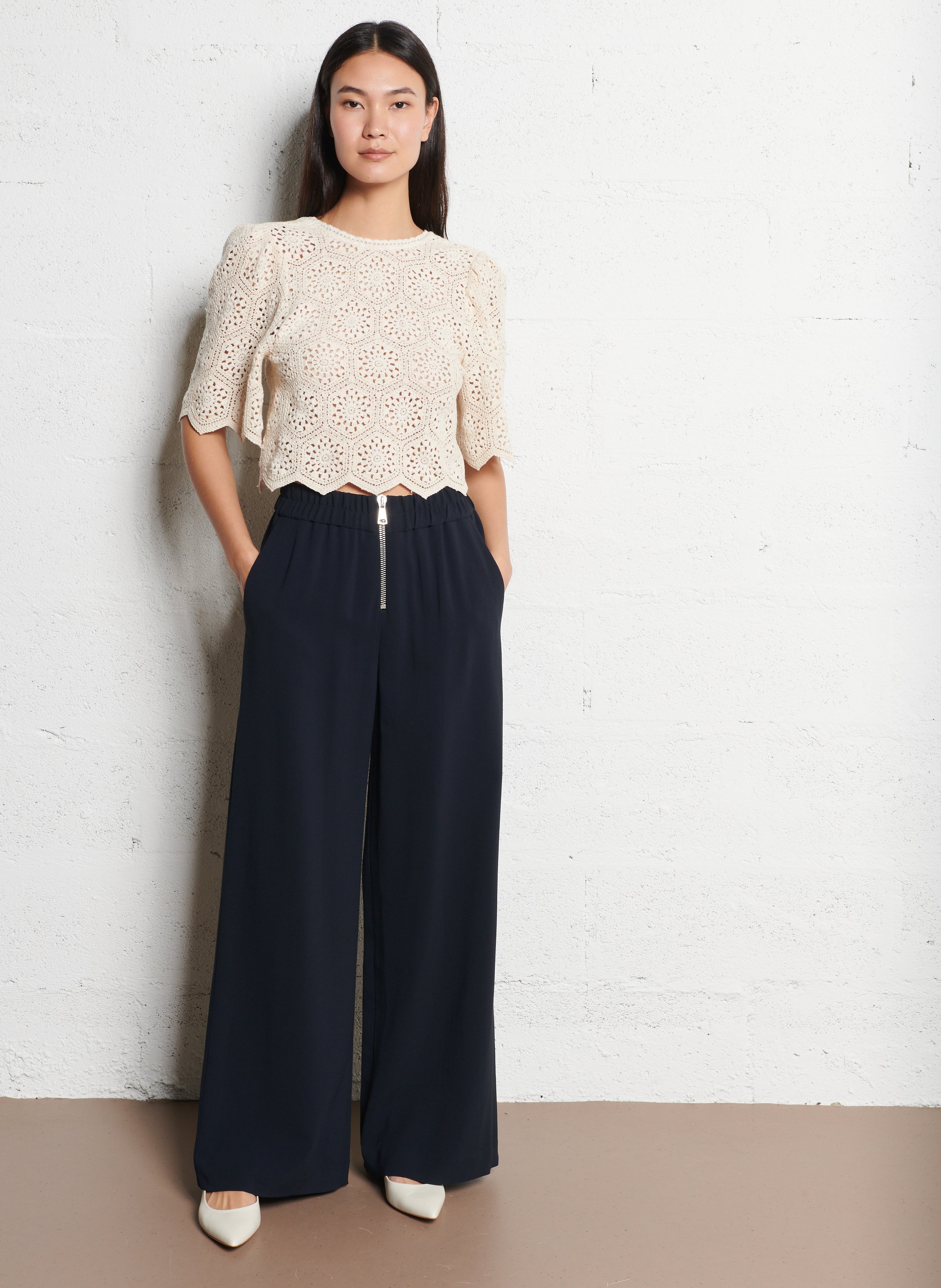 Pantalon large carlos BA&SH Bleu