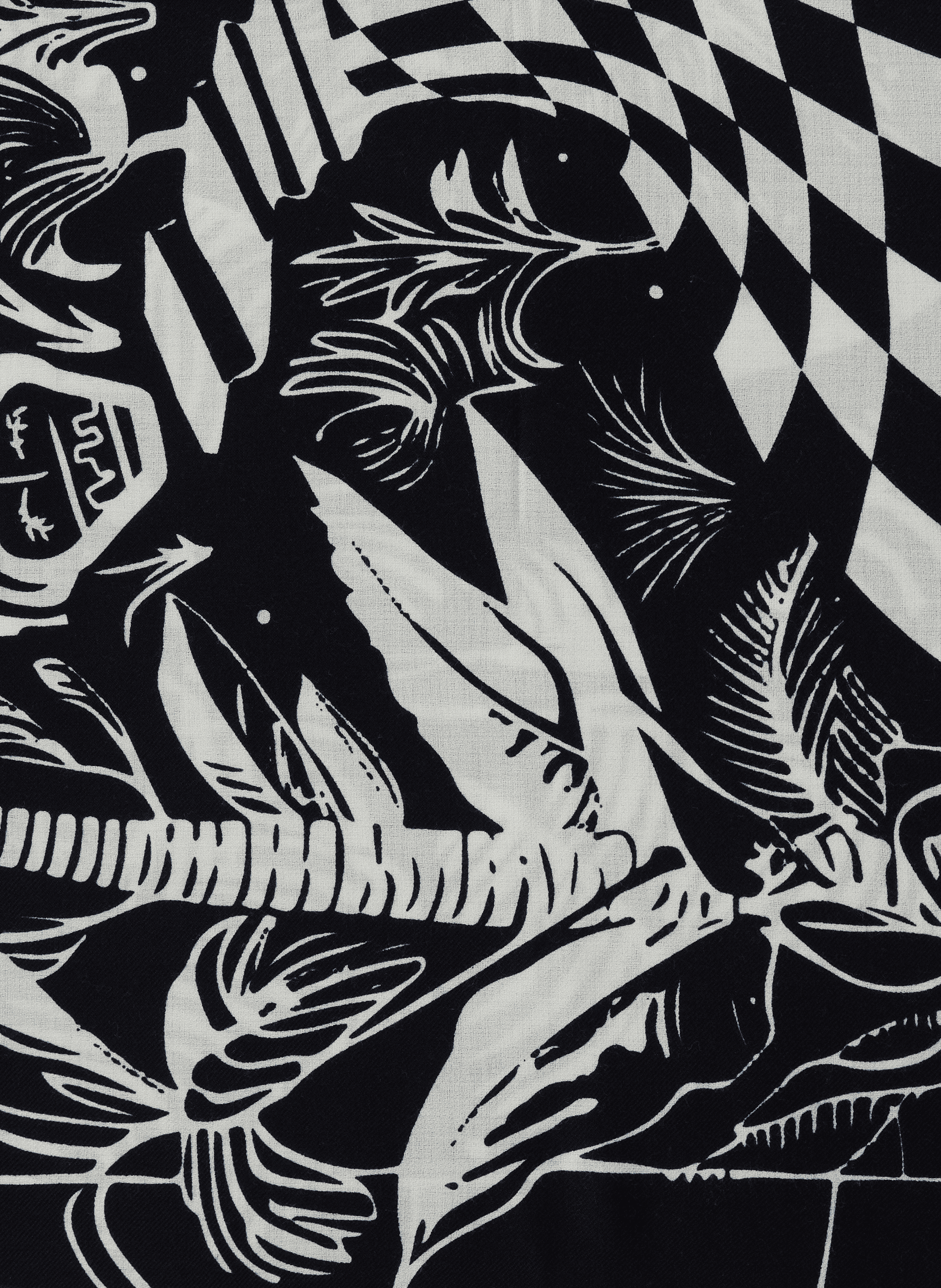 Écharpe à imprimé en cachemire PETRUSSE Bleu