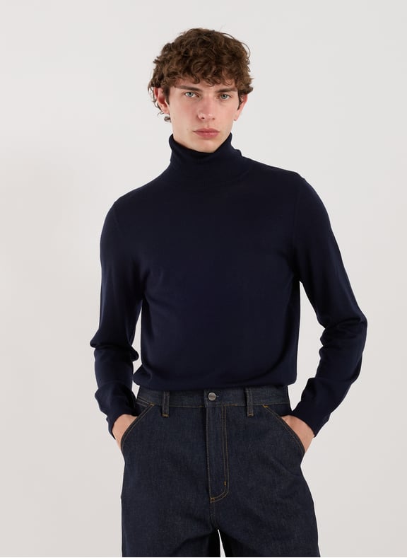 Straight wool turtleneck sweater Blue by CLOSED CLOSED Straight wool turtleneck sweater Blue
