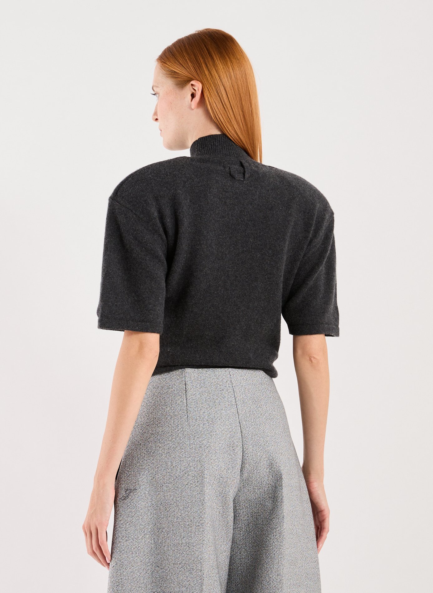 Pull sans manches en laine mélangé JACQUEMUS Gris