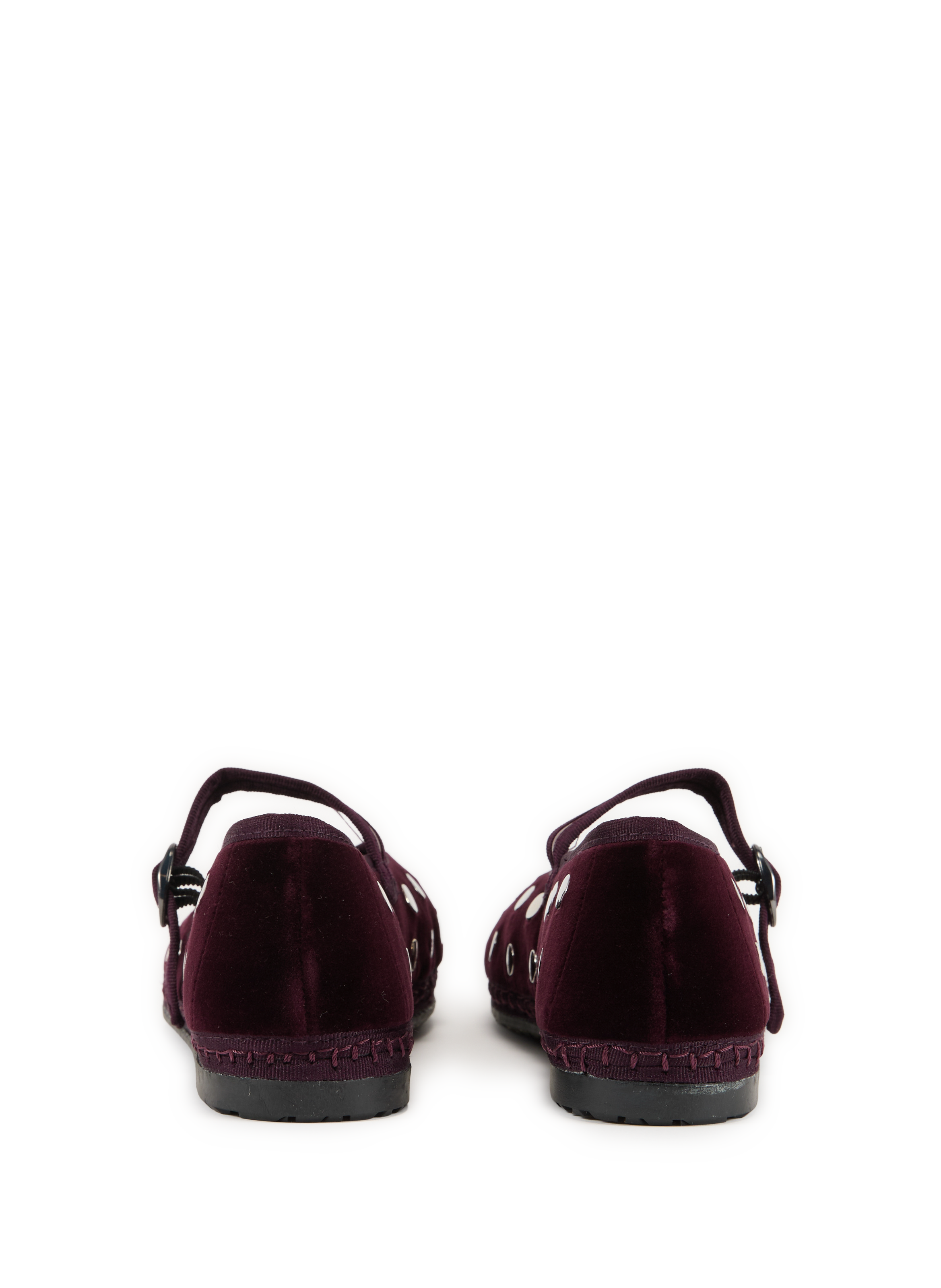 Ballerines à strass en coton mélangé FLABELUS Rouge