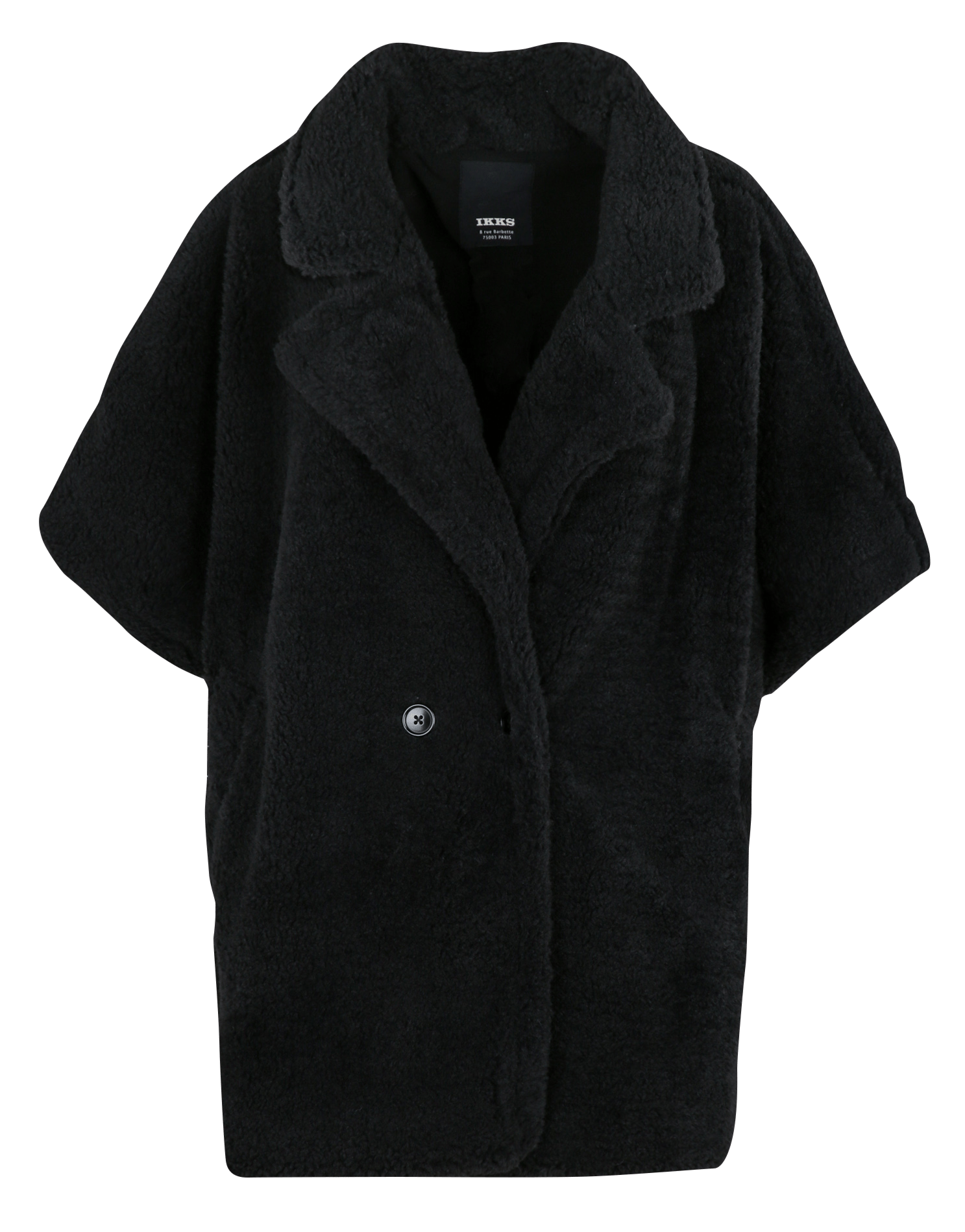 Cape oversize en fourrure synthétique IKKS Noir