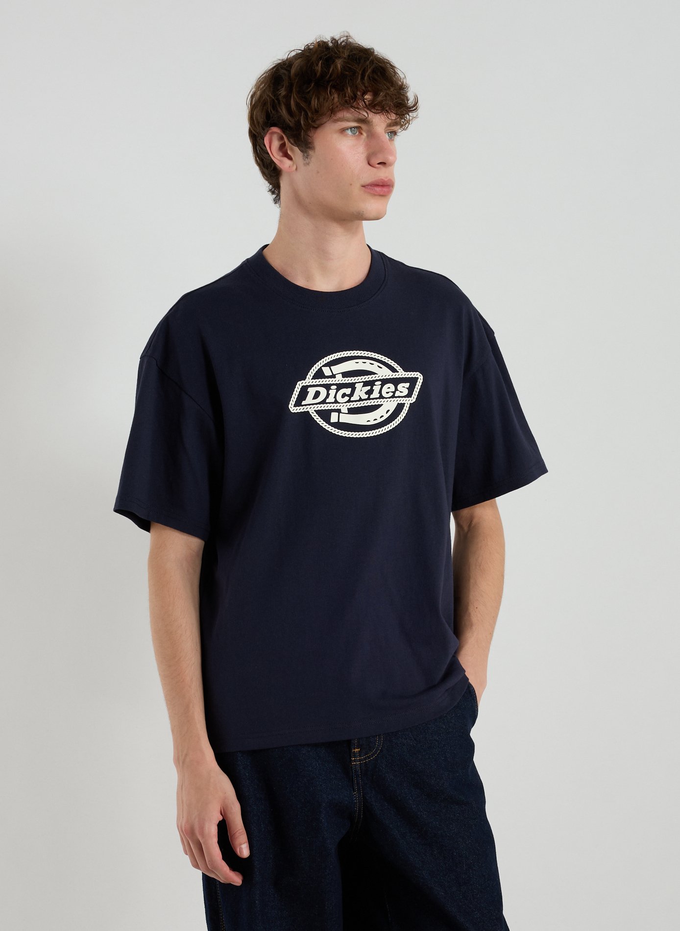 DICKIES Classic Cotton T-Shirt Blue