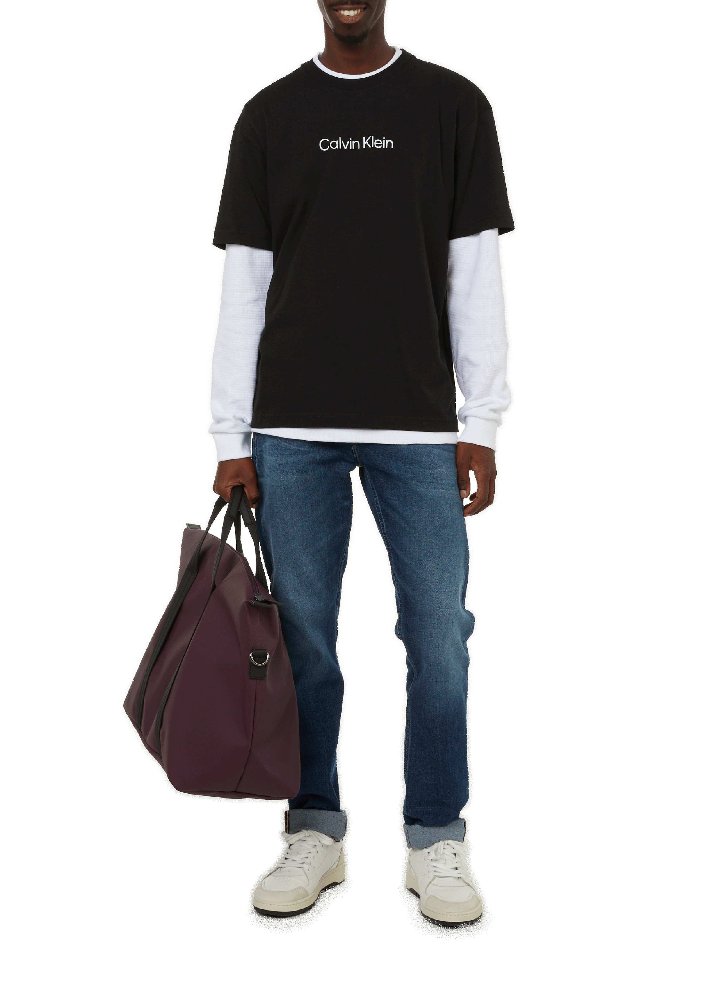 T-shirt en coton CALVIN KLEIN Noir