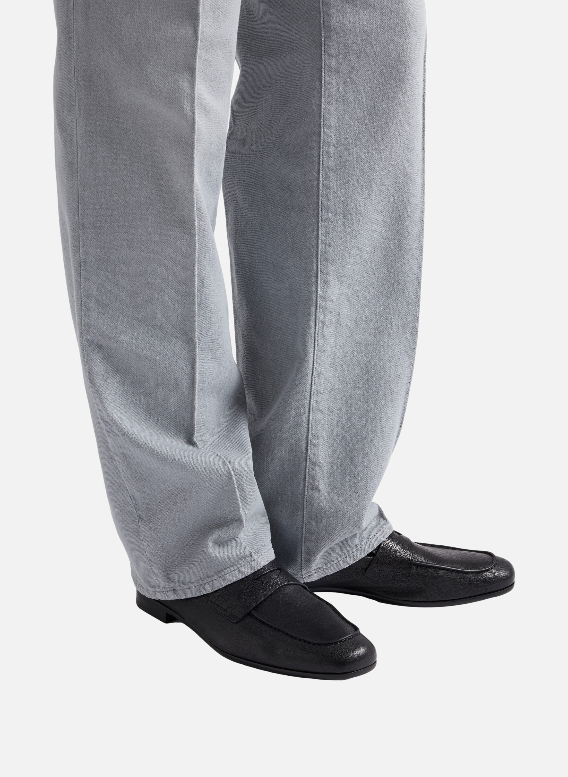 Mocassins en cuir PRADA Noir