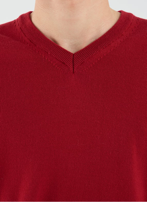 Le Pull Homme Rouge en laine mérinos - Made in France – Les Tricots Marcel Le Pull Homme Rouge en laine mérinos - Made in France – Les Tricots Marcel