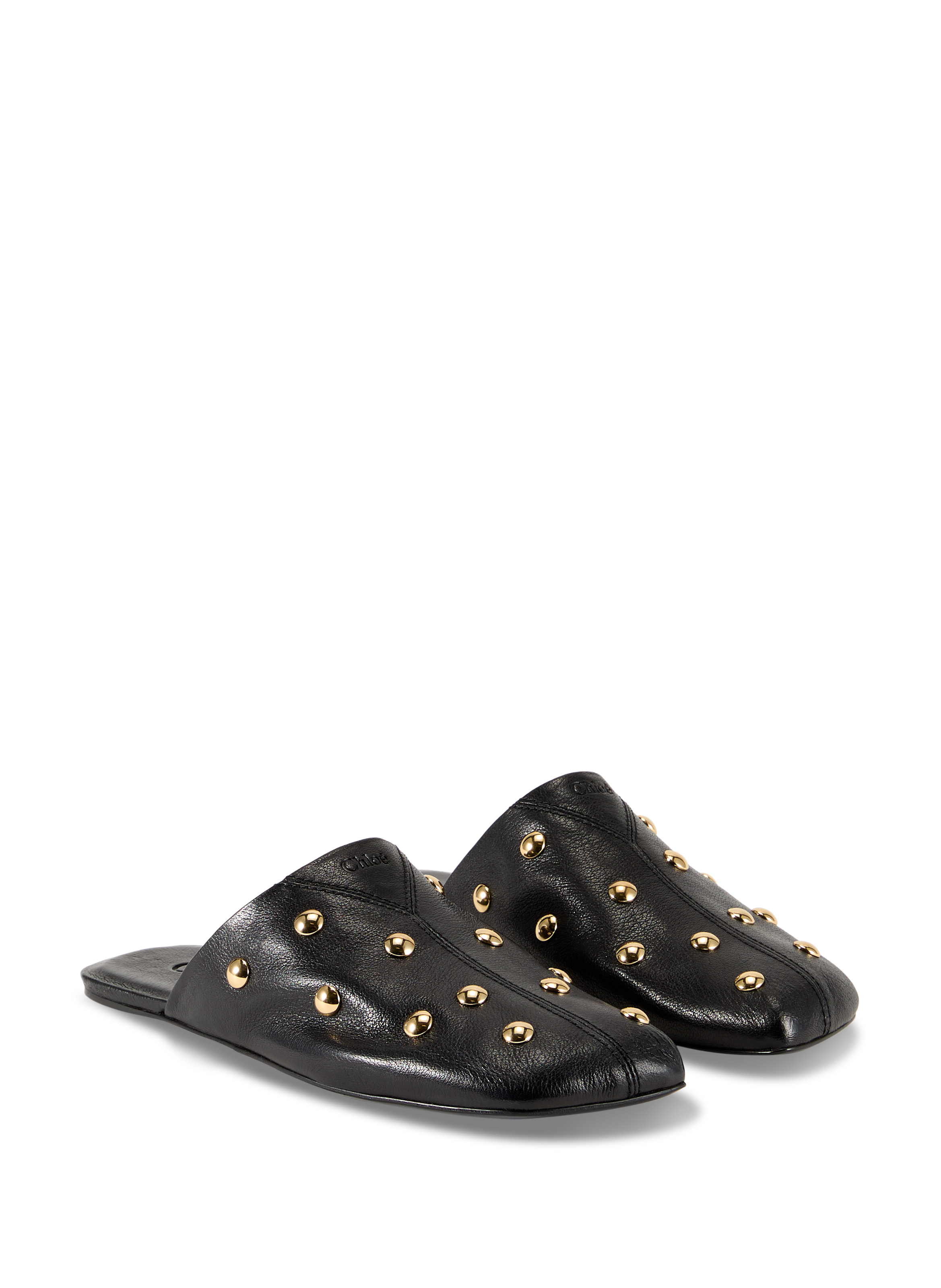 Mules en cuir CHLOÉ Noir